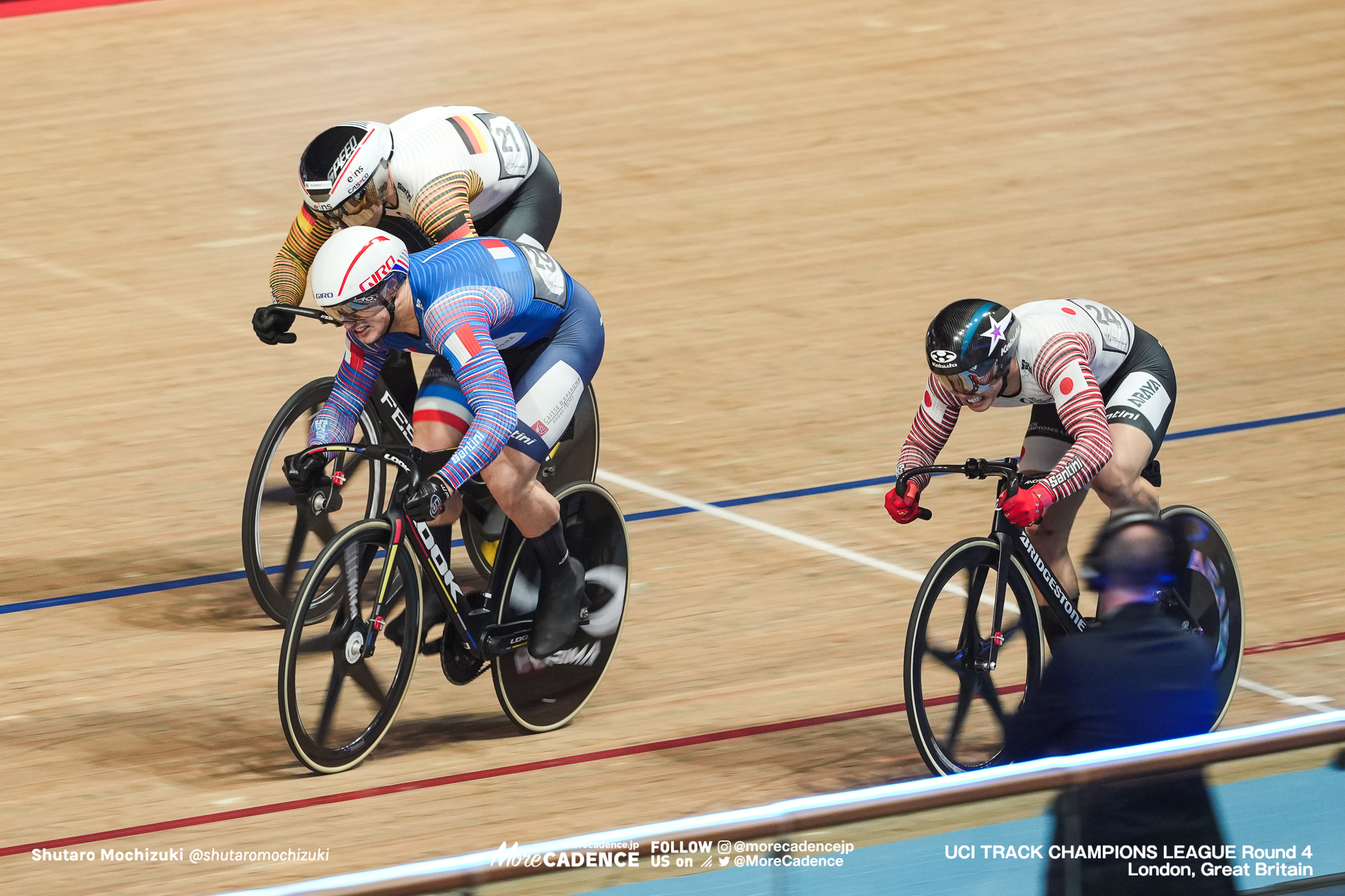 ライアン・エラル, Rayan HELAL, FRA, シュテファン・ボティシャー, Stefan BÖTTICHER, GER, 中野慎詞, Shinji NAKANO, JPN, UCI Track Champions League, Round 4 London