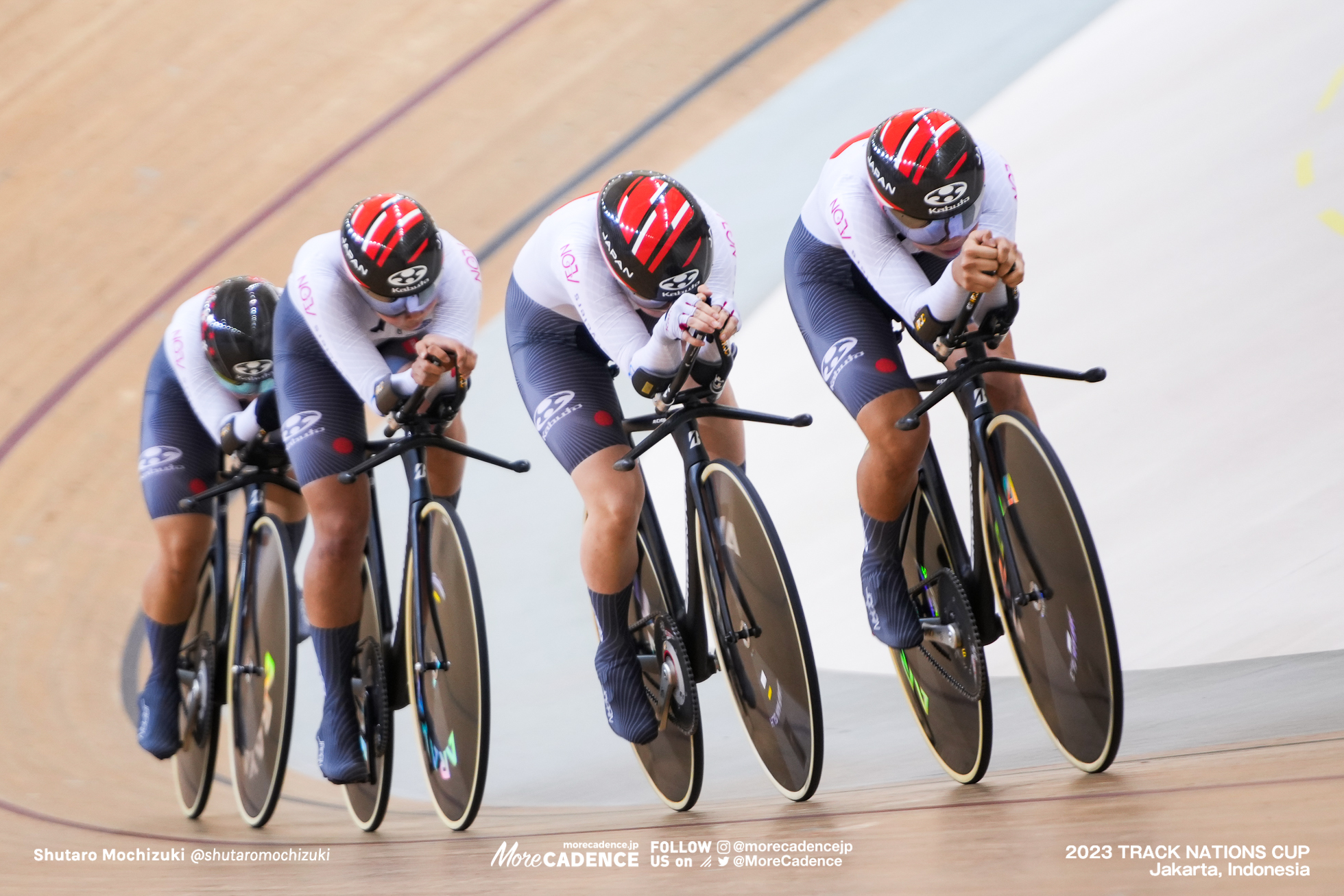 梶原悠未、池田瑞紀、内野艶和、垣田真穂, 女子チームパシュート1回戦, WOMEN'S TEAM PURSUIT 1st Round 2023トラックネーションズカップ ジャカルタ, 2023 TRACK NATIONS CUP Jakarta, Indonesia