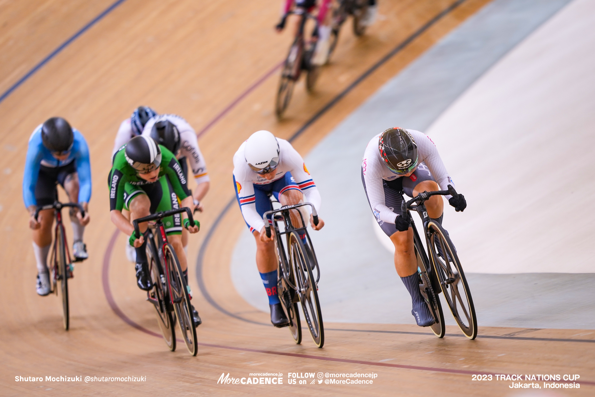 梶原悠未, ネア・エバンス, EVANS Neah, GBR, ミア・グリフィン, GRIFFIN Mia, IRL, 女子オムニアム予選 2組目, WOMEN'S Omnium Qualification Heat 2, 2023トラックネーションズカップ ジャカルタ, 2023 TRACK NATIONS CUP Jakarta, Indonesia