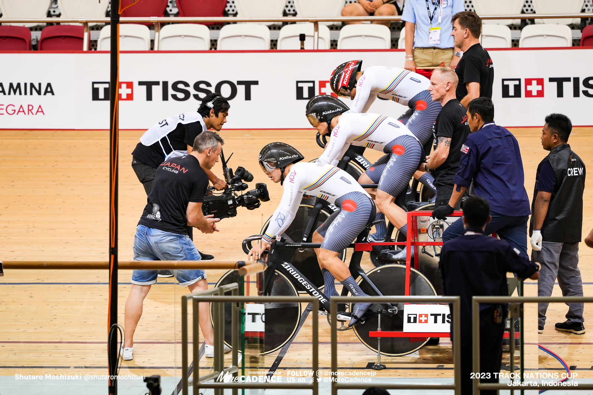 長迫吉拓, 太田海也, 小原佑太, 男子チームスプリント予選, MEN'S TEAM Sprint Qualifying 2023トラックネーションズカップ ジャカルタ, 2023 TRACK NATIONS CUP Jakarta, Indonesia