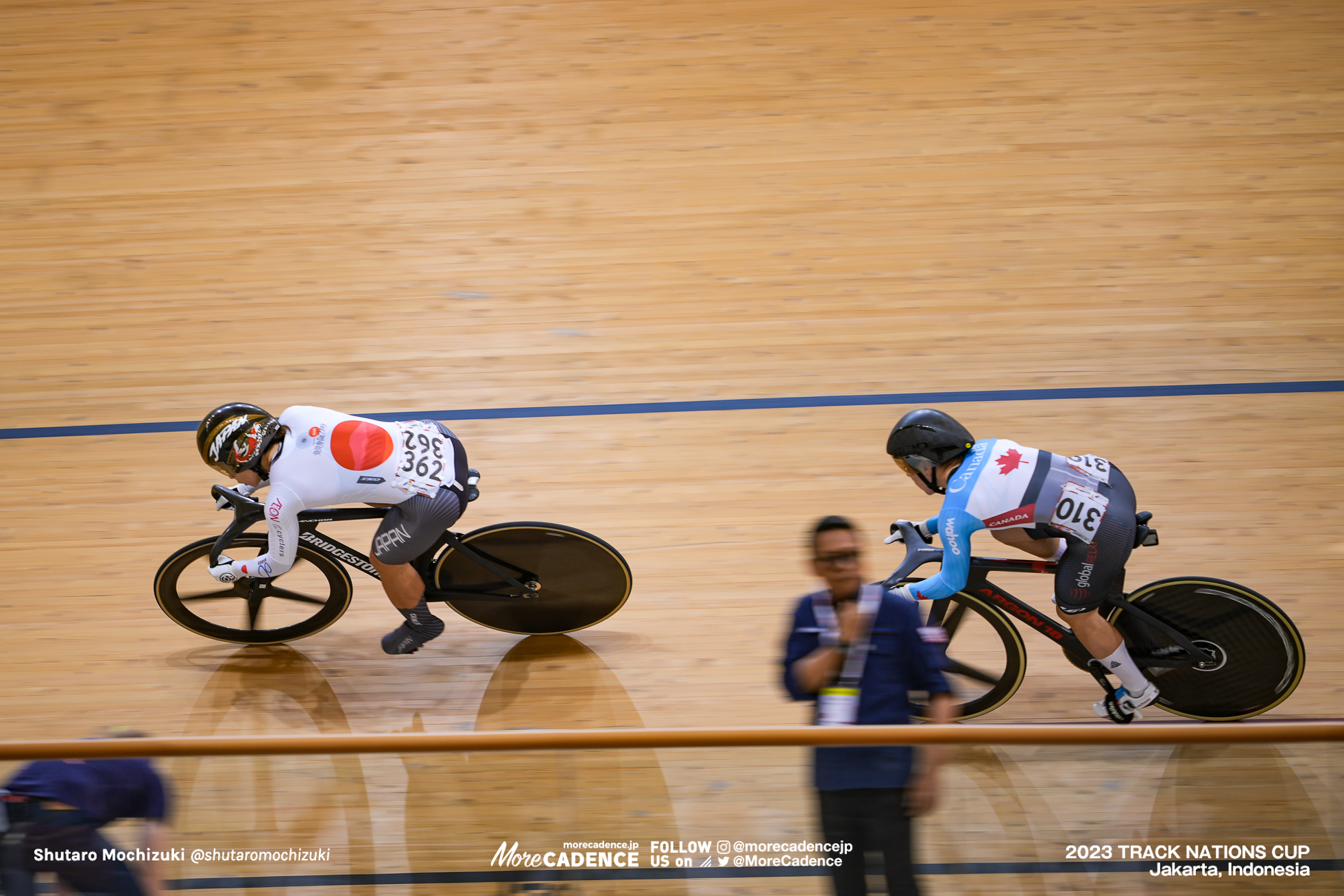 太田りゆ, ローリン・ジェネスト, GENEST Lauriane, CAN, 女子ケイリン1回戦, WOMEN'S Keirin 1st Round, 2023トラックネーションズカップ ジャカルタ, 2023 TRACK NATIONS CUP Jakarta, Indonesia