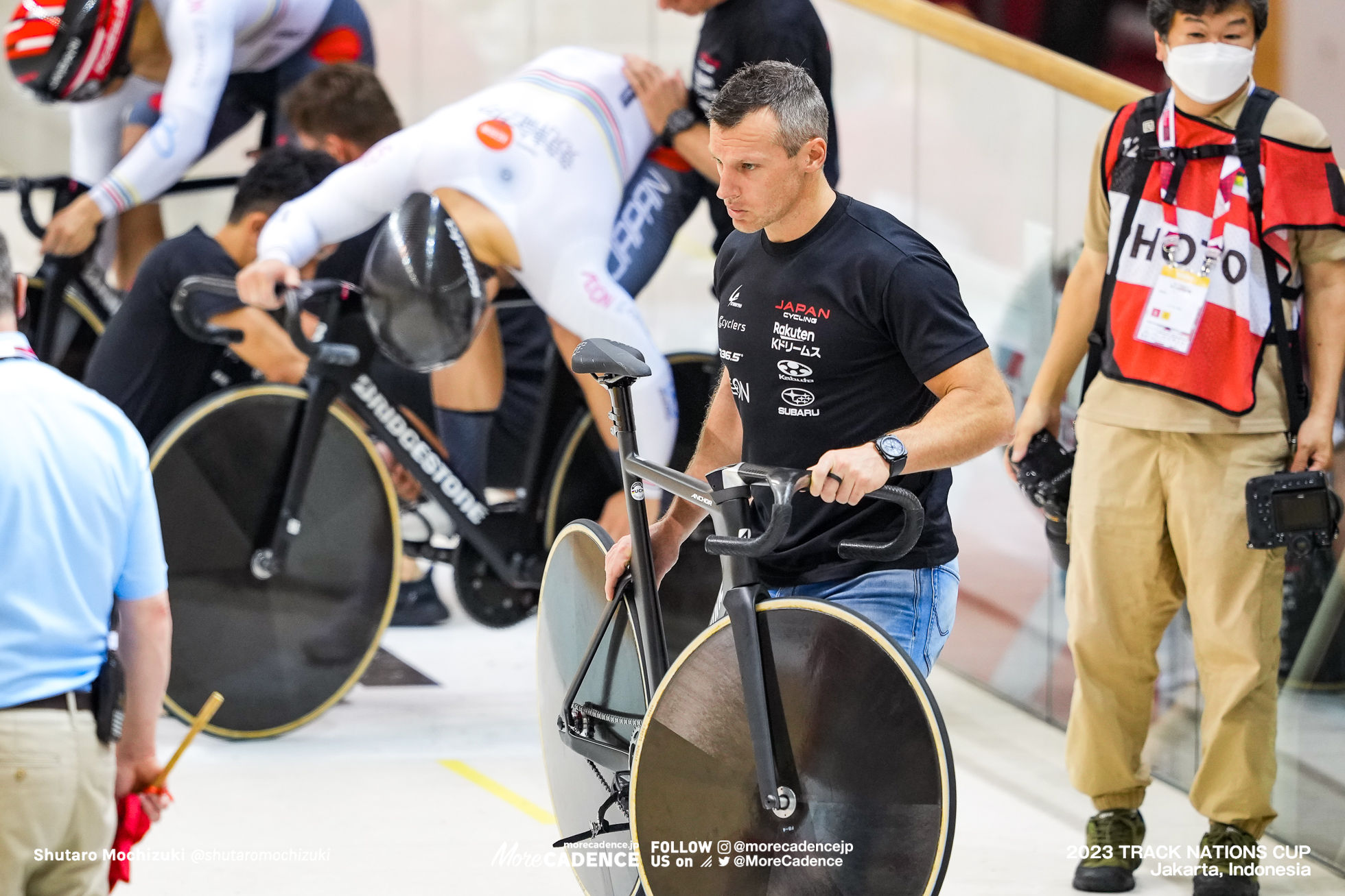 長迫吉拓, 太田海也, 小原佑太, ジェイソン・ニブレット, 男子チームスプリント1回戦, MEN'S TEAM Sprint 1st Round 2023トラックネーションズカップ ジャカルタ, 2023 TRACK NATIONS CUP Jakarta, Indonesia