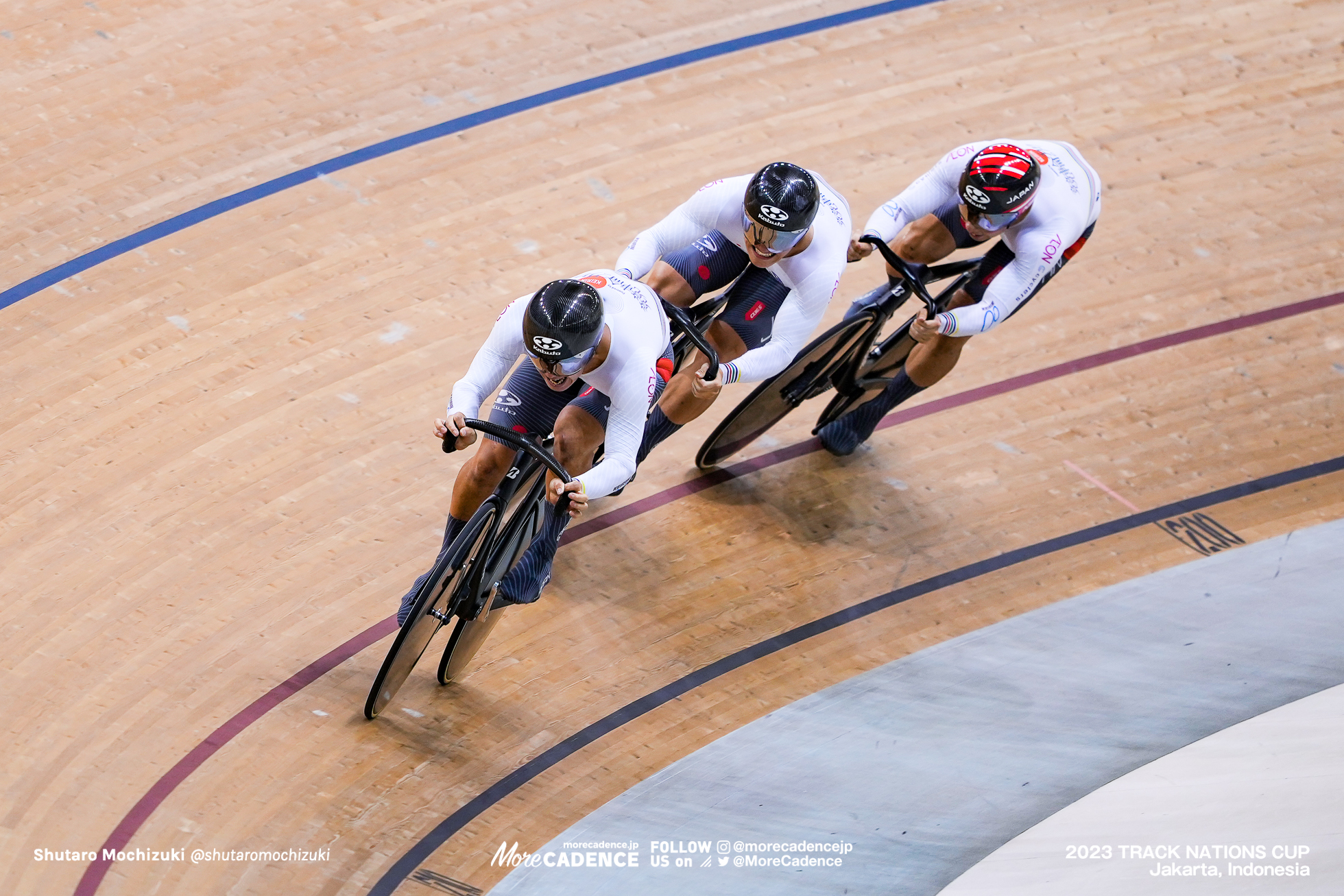 長迫吉拓, 太田海也, 小原佑太, 男子チームスプリント1回戦, MEN'S TEAM Sprint 1st Round 2023トラックネーションズカップ ジャカルタ, 2023 TRACK NATIONS CUP Jakarta, Indonesia