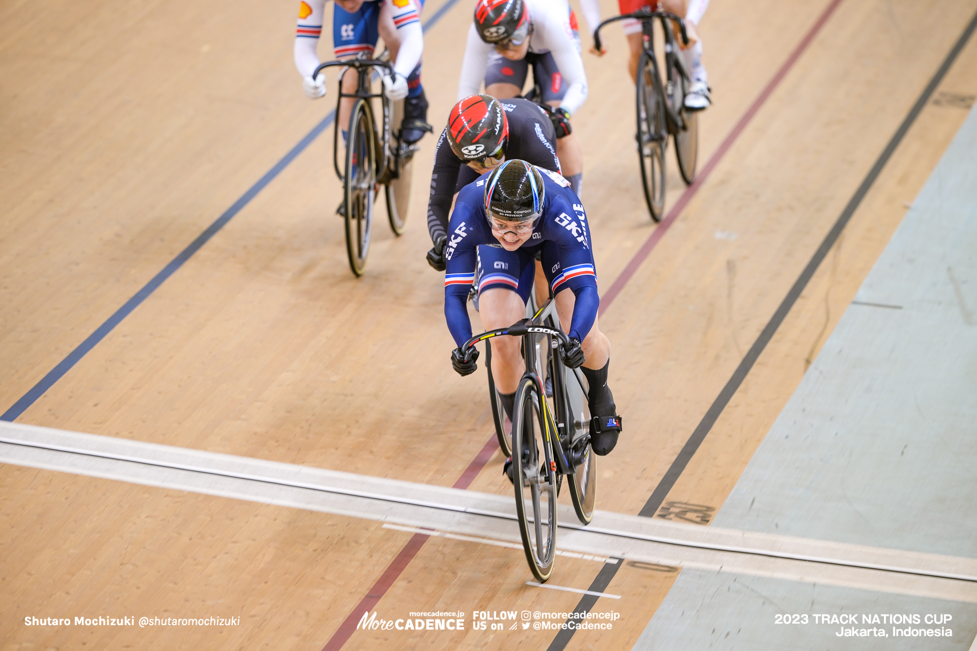 梅川風子, 佐藤水菜, マチルド・グロ, GROS Mathilde, FRA, 女子ケイリン準決勝, WOMEN'S Keirin Semi Finals 2023トラックネーションズカップ ジャカルタ, 2023 TRACK NATIONS CUP Jakarta, Indonesia