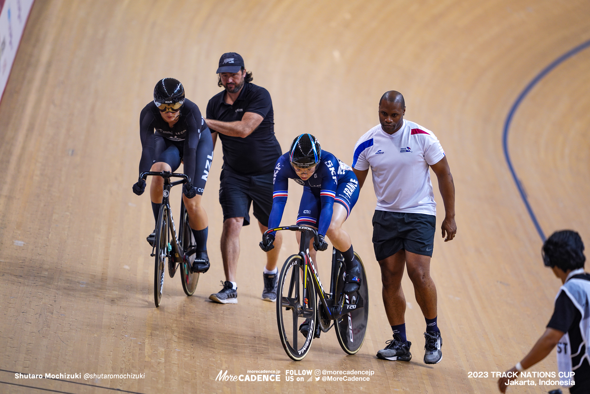 マチルド・グロ, GROS Mathilde, FRA, エルレス・アンドリュース, ANDREWS Ellesse, NZL, 女子ケイリン決勝 1-6, WOMEN'S Keirin Final 1-6, 2023トラックネーションズカップ ジャカルタ, 2023 TRACK NATIONS CUP Jakarta, Indonesia