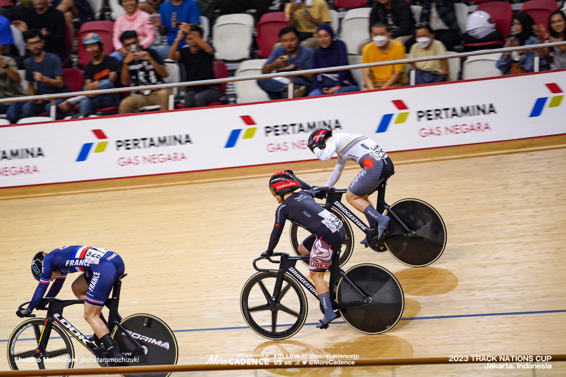 佐藤水菜, 梅川風子, 女子ケイリン決勝 1-6, WOMEN'S Keirin Final 1-6, 2023トラックネーションズカップ ジャカルタ, 2023 TRACK NATIONS CUP Jakarta, Indonesia