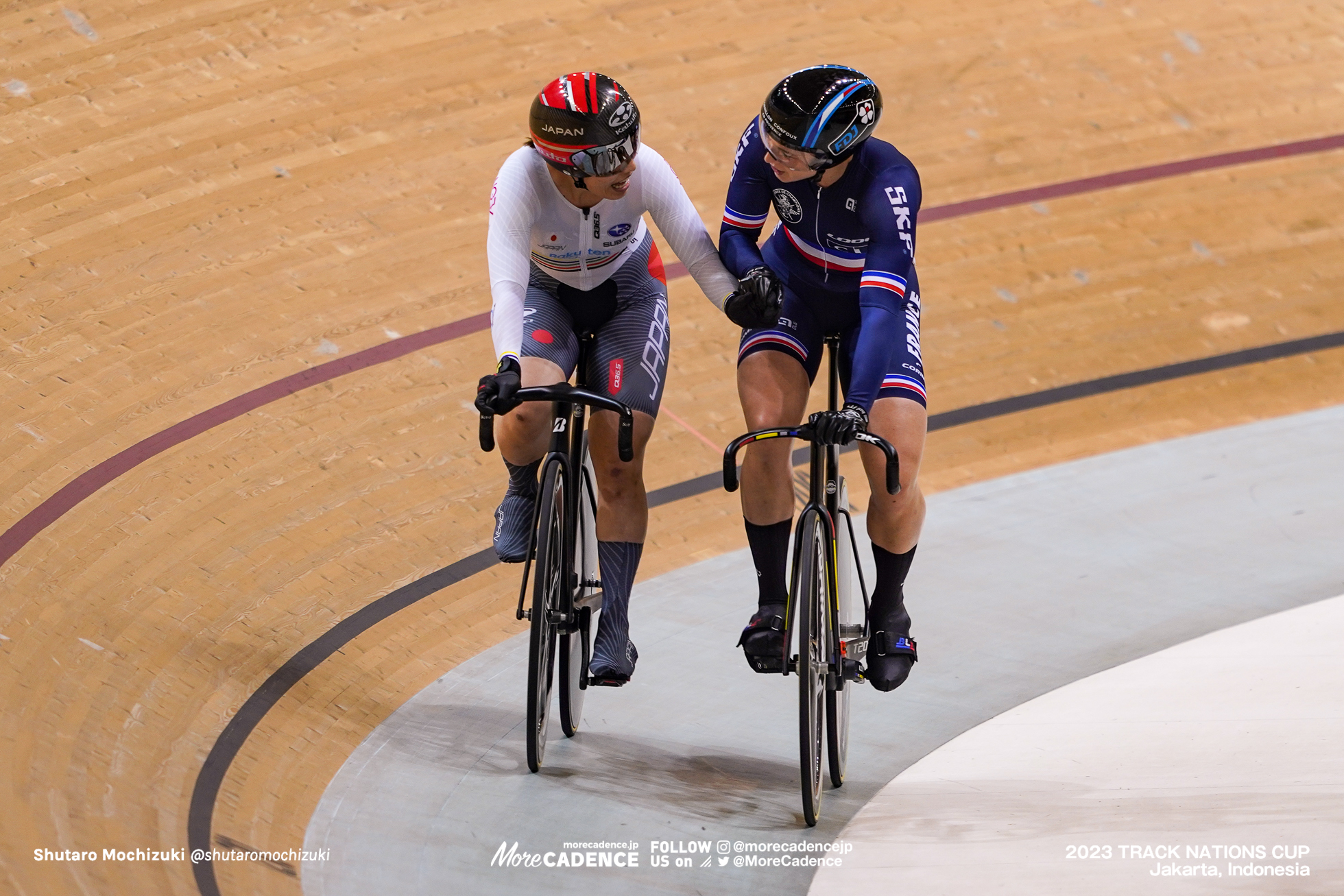 佐藤水菜, マチルド・グロ, GROS Mathilde, FRA, 女子ケイリン決勝 1-6, WOMEN'S Keirin Final 1-6, 2023トラックネーションズカップ ジャカルタ, 2023 TRACK NATIONS CUP Jakarta, Indonesia