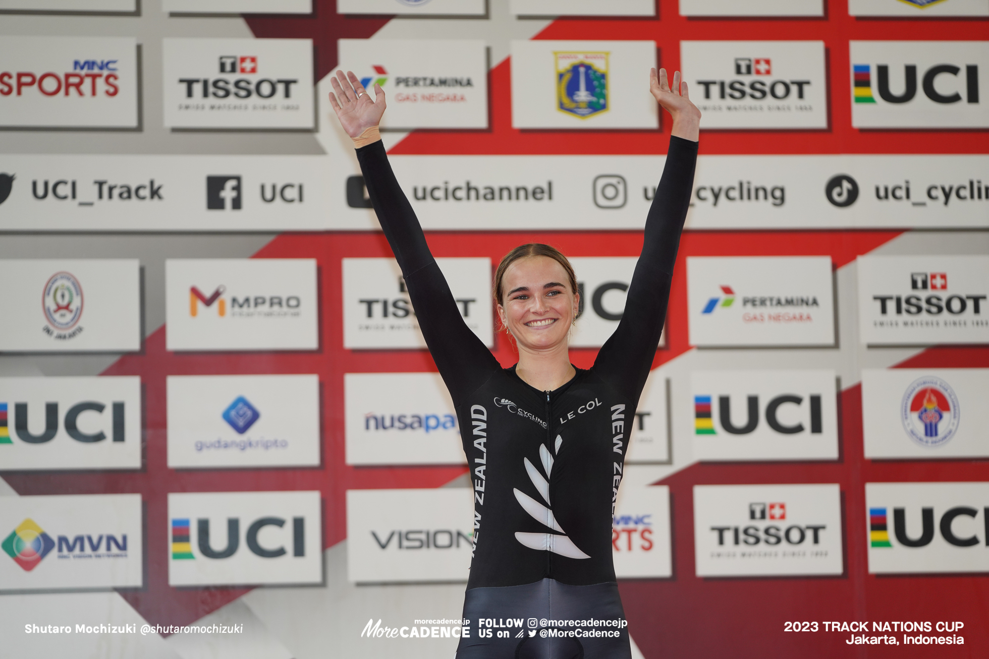 アリー・ウォラストン, WOLLASTON Ally, NZL, 女子オムニアム表彰台, WOMEN'S Omnium Podium, 2023トラックネーションズカップ ジャカルタ, 2023 TRACK NATIONS CUP Jakarta, Indonesia