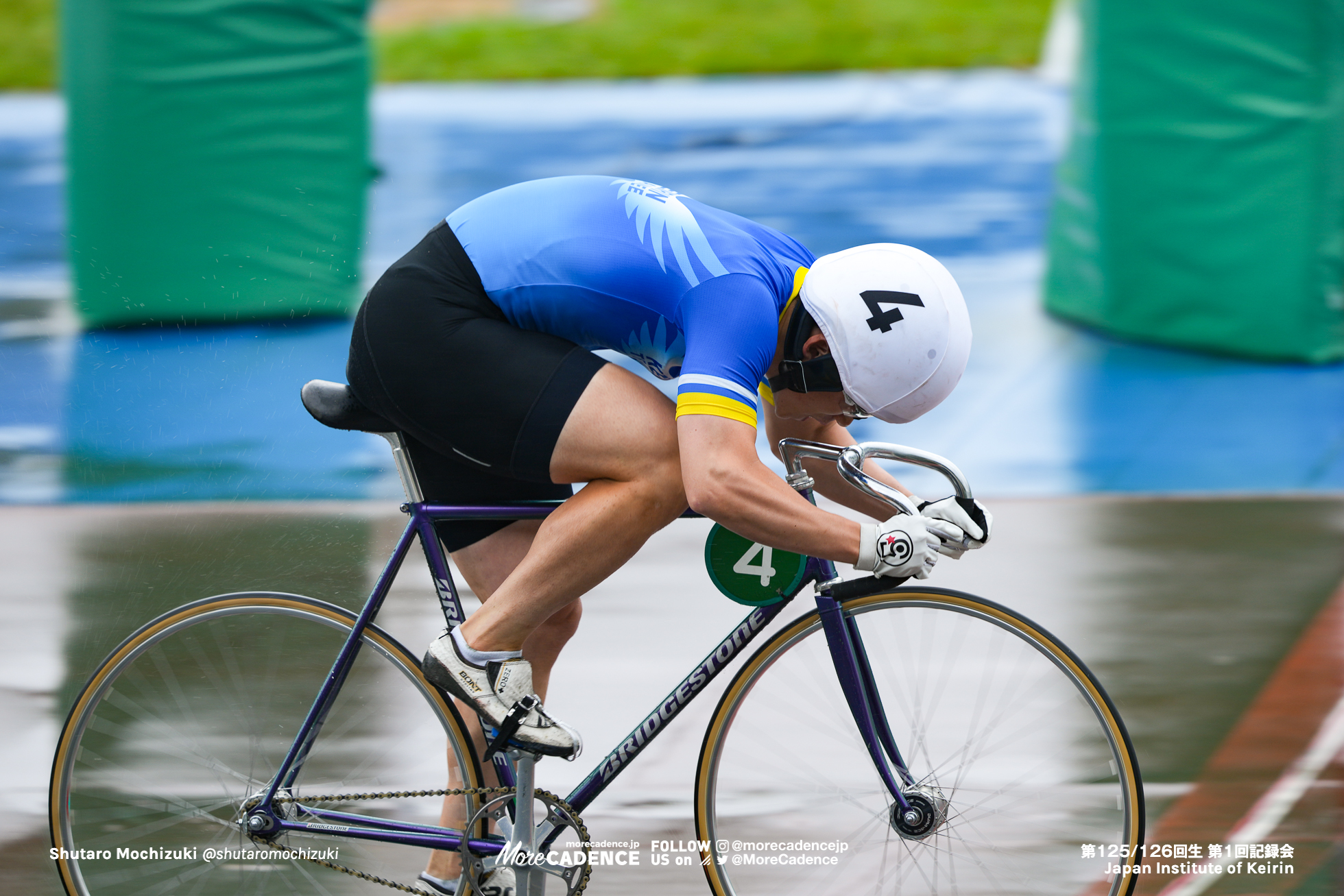 橋谷成海, 第1回記録会, 日本競輪選手養成所, 第125・126回生