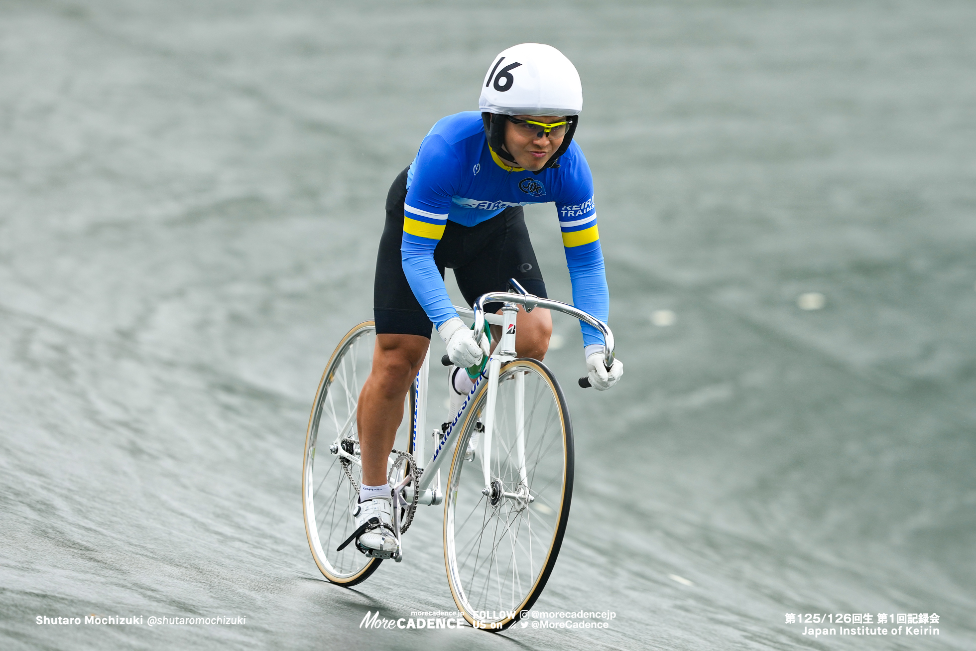 小田恭介, 第1回記録会, 日本競輪選手養成所, 第125・126回生