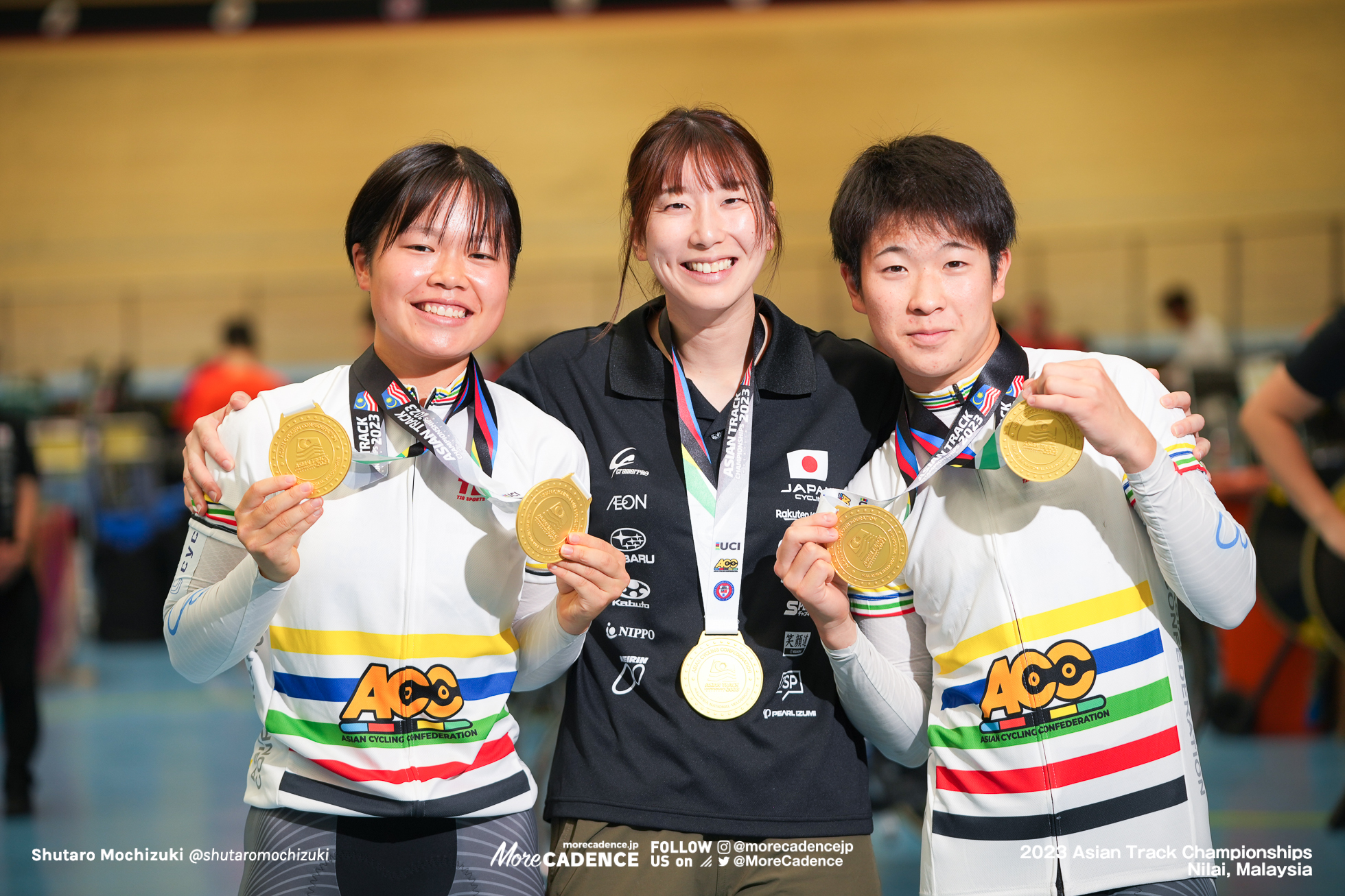 金井健翔, 岡本美咲, 上野みなみ. ジュニア エリミネーション, Junior Elimination, 2023アジア選手権トラック, 2023 Asian Track Championships Nilai, Malaysia