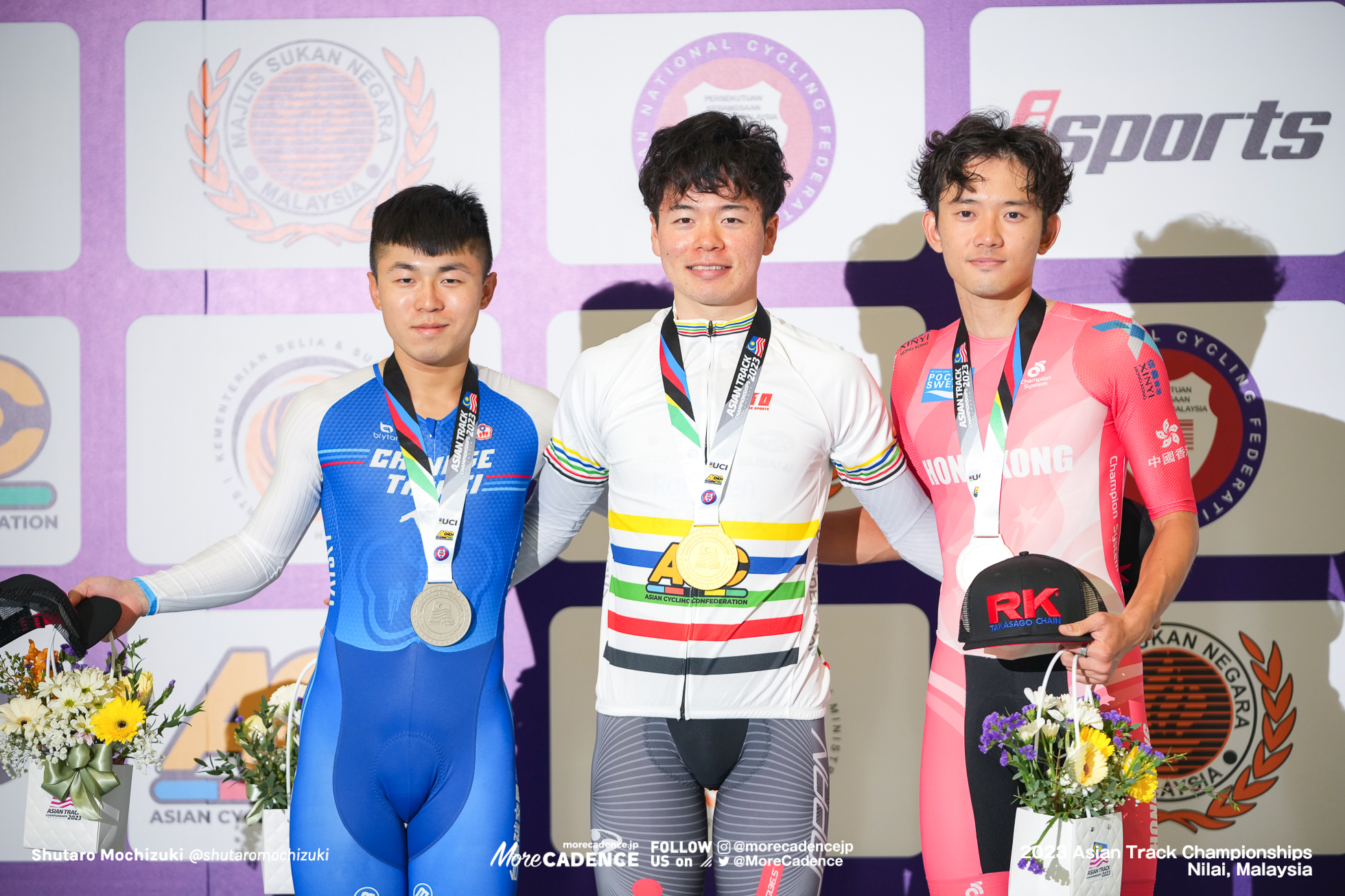 兒島直樹, チャン・シーシェン,CHANG Chih Sheng, TPE, モウ・チンイン, MOW Ching Yin, HKG, 男子ポイントレース, MEN'S Point Race, 2023アジア選手権トラック, 2023 Asian Track Championships Nilai, Malaysia