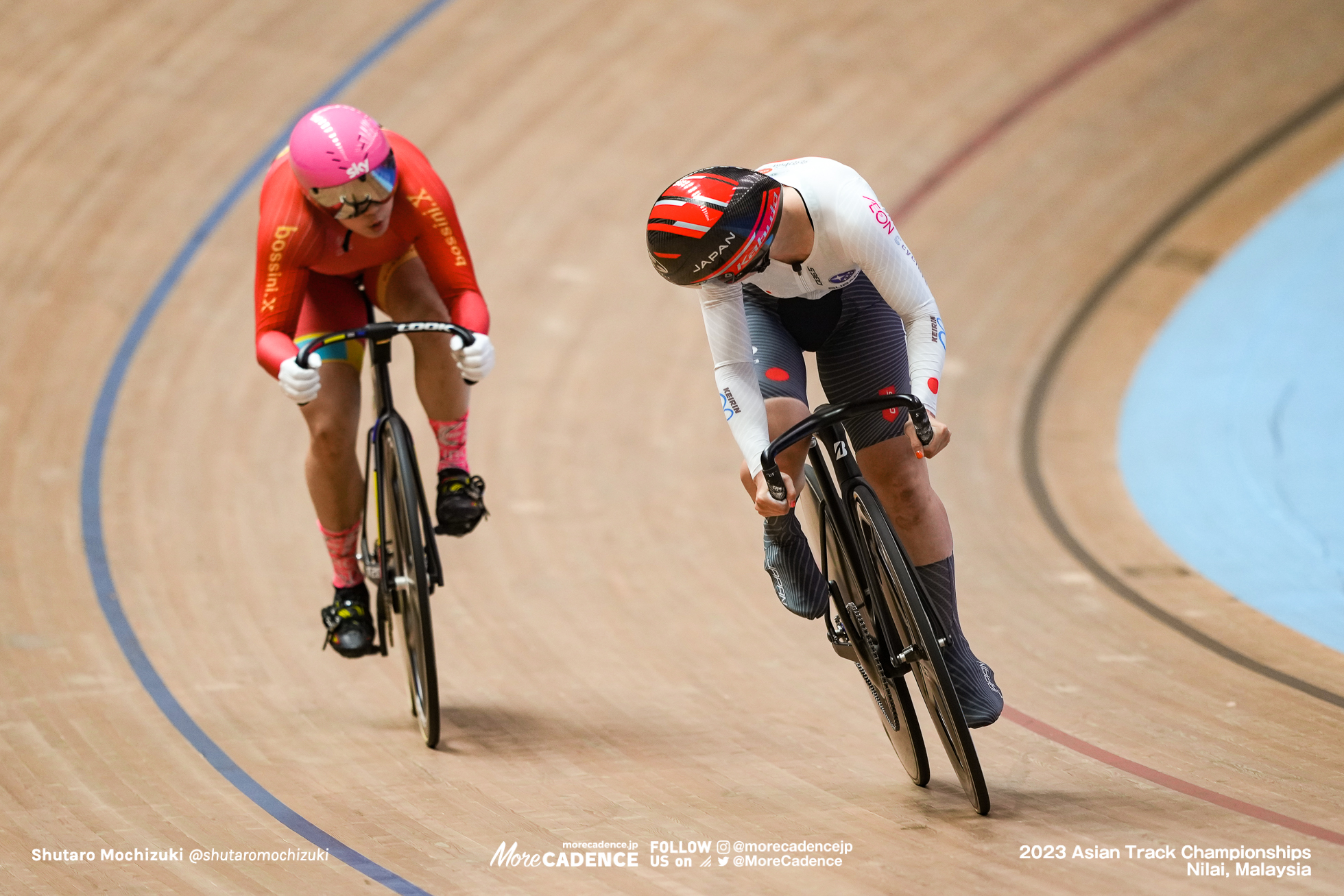 佐藤水菜, ジャン・ユールー, JIANG Yulu, CHN, 女子スプリント準決勝, WOMEN'S Sprint 1/2 Finals, 2023アジア選手権トラック, 2023 Asian Track Championships Nilai, Malaysia