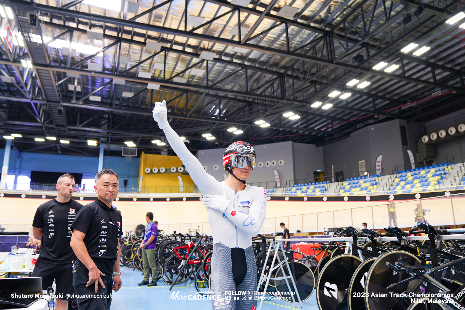 山崎歩夢, ジュニア 男子チームスプリント3位決定戦, MEN'S Junior Team Sprint Final for Bronze, 2023アジア選手権トラック, 2023 Asian Track Championships Nilai, Malaysia