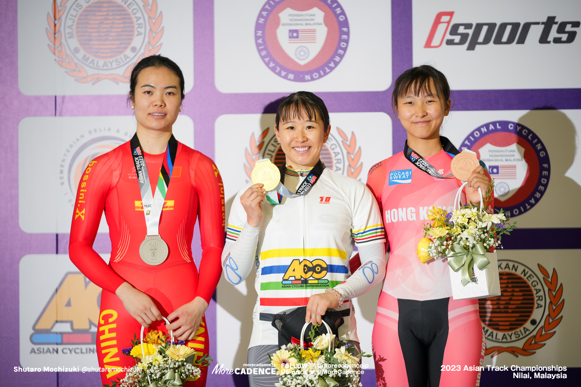 梶原悠未, ゴン・シャンビン, GONG Xianbing, CHN, 李思穎 リー・ジーウィン, LEE Sze Wing, HKG, 女子スクラッチ, WOMEN'S Scratch, 2023アジア選手権トラック, 2023 Asian Track Championships Nilai, Malaysia