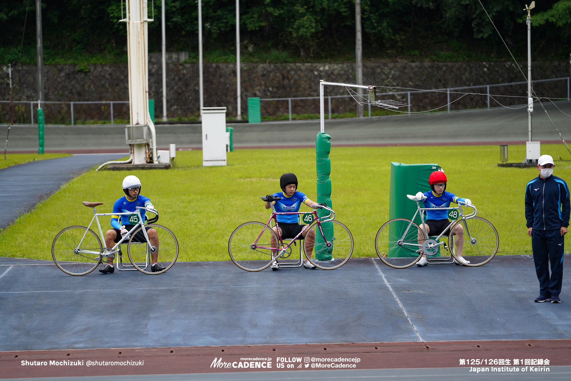 髙橋舜, 角宗哉, 中島淳, 第1回記録会, 日本競輪選手養成所, 第125・126回生