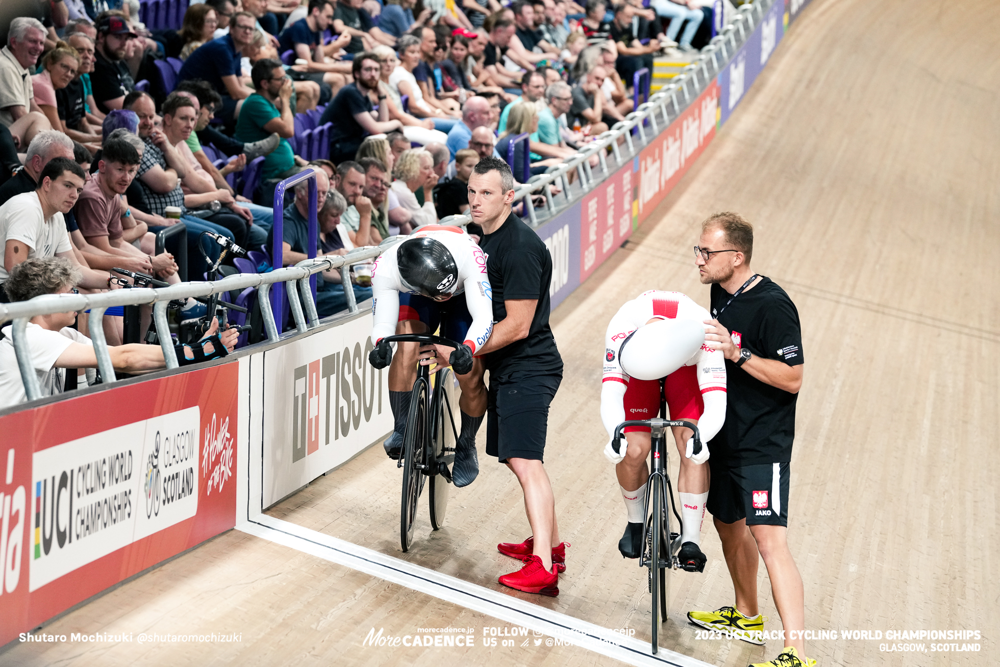 マテウス・ルディク, RUDYK Mateusz（POL） , 寺崎浩平, TERASAKI Kohei（JPN） ,Men Elite Sprint, 1/8 Finals, 2023 Track World Championships, Glasgow, Great Britain