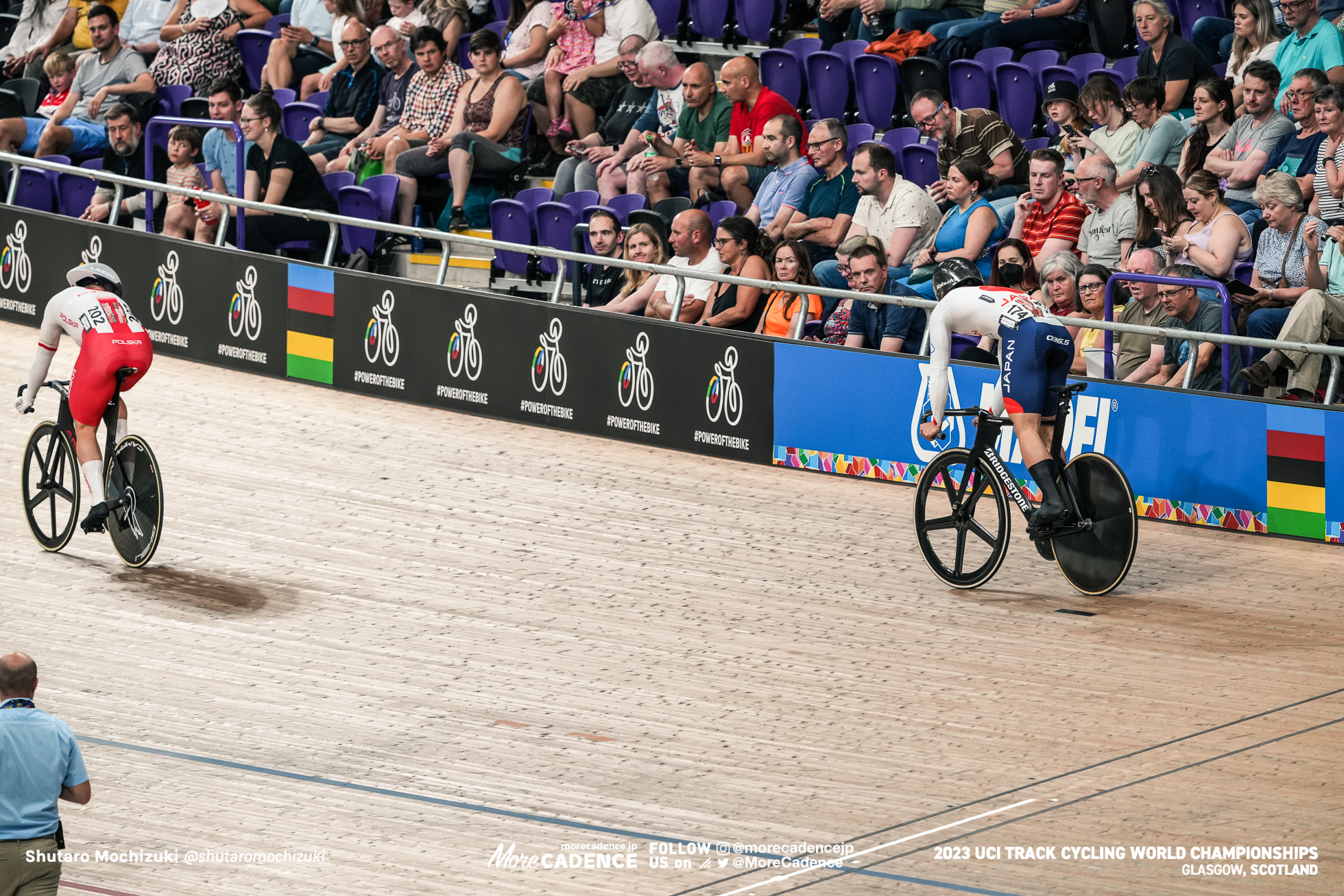 太田海也, OTA Kaiya, JPN, マテウス・ルディク, RUDYK Mateusz, POL, 男子スプリント 準々決勝, MEN Elite Sprint Quarter-finals, 2023世界選手権トラック グラスゴー, 2023 UCI CYCLING WORLD CHAMPIONSHIPS TRACK Glasgow, Great Britain