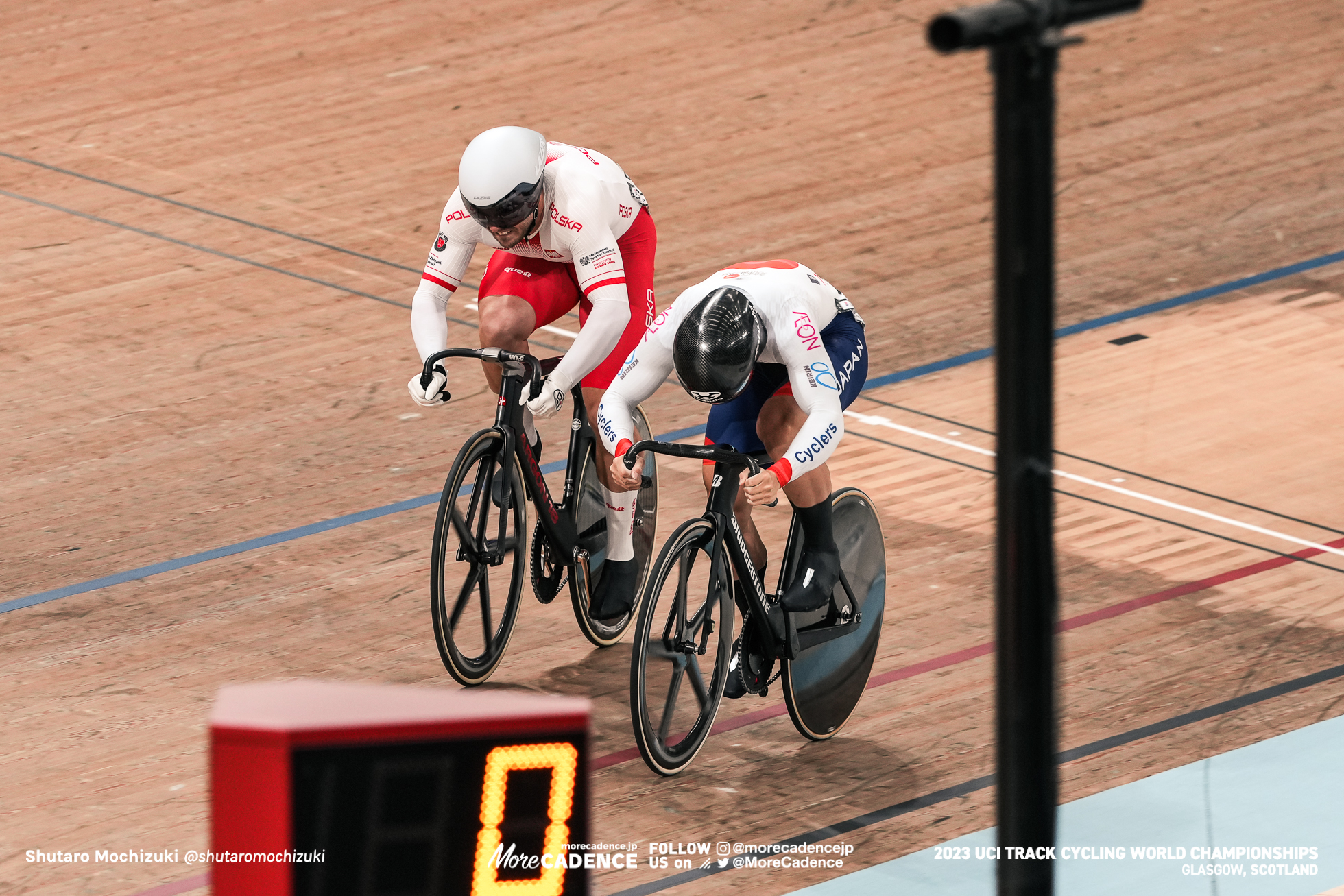 太田海也, OTA Kaiya, JPN, マテウス・ルディク, RUDYK Mateusz, POL, 男子スプリント 準々決勝, MEN Elite Sprint Quarter-finals, 2023世界選手権トラック グラスゴー, 2023 UCI CYCLING WORLD CHAMPIONSHIPS TRACK Glasgow, Great Britain