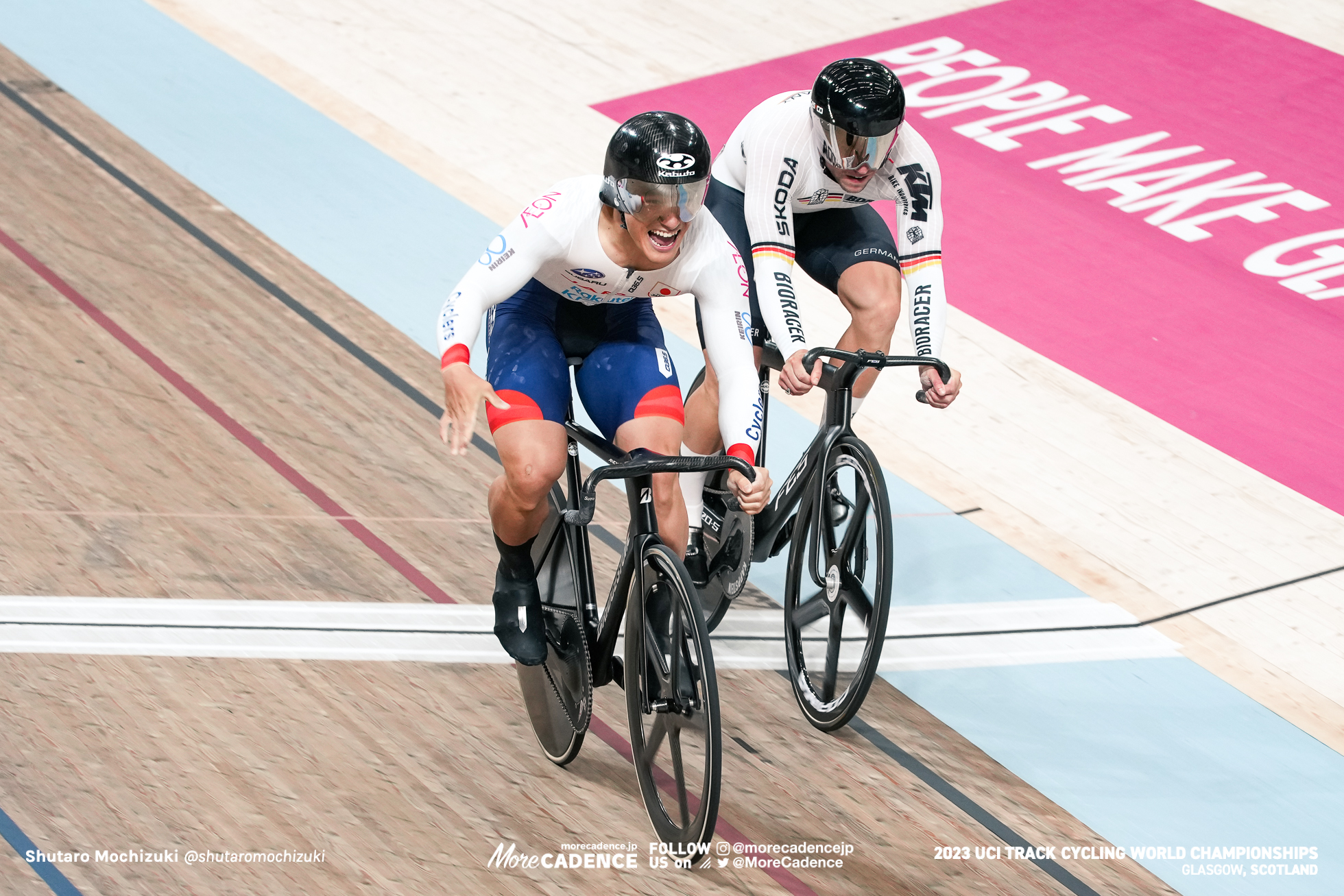 マキシミリアン・ドルンバッハ, DORNBACH Maximilian（GER） , 太田海也, OTA Kaiya（JPN） ,Men Elite Sprint, 1/8 Finals, 2023 Track World Championships, Glasgow, Great Britain