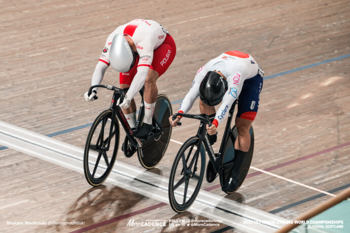 太田海也, OTA Kaiya, JPN, マテウス・ルディク, RUDYK Mateusz, POL, 男子スプリント 準々決勝, MEN Elite Sprint Quarter-finals, 2023世界選手権トラック グラスゴー, 2023 UCI CYCLING WORLD CHAMPIONSHIPS TRACK Glasgow, Great Britain