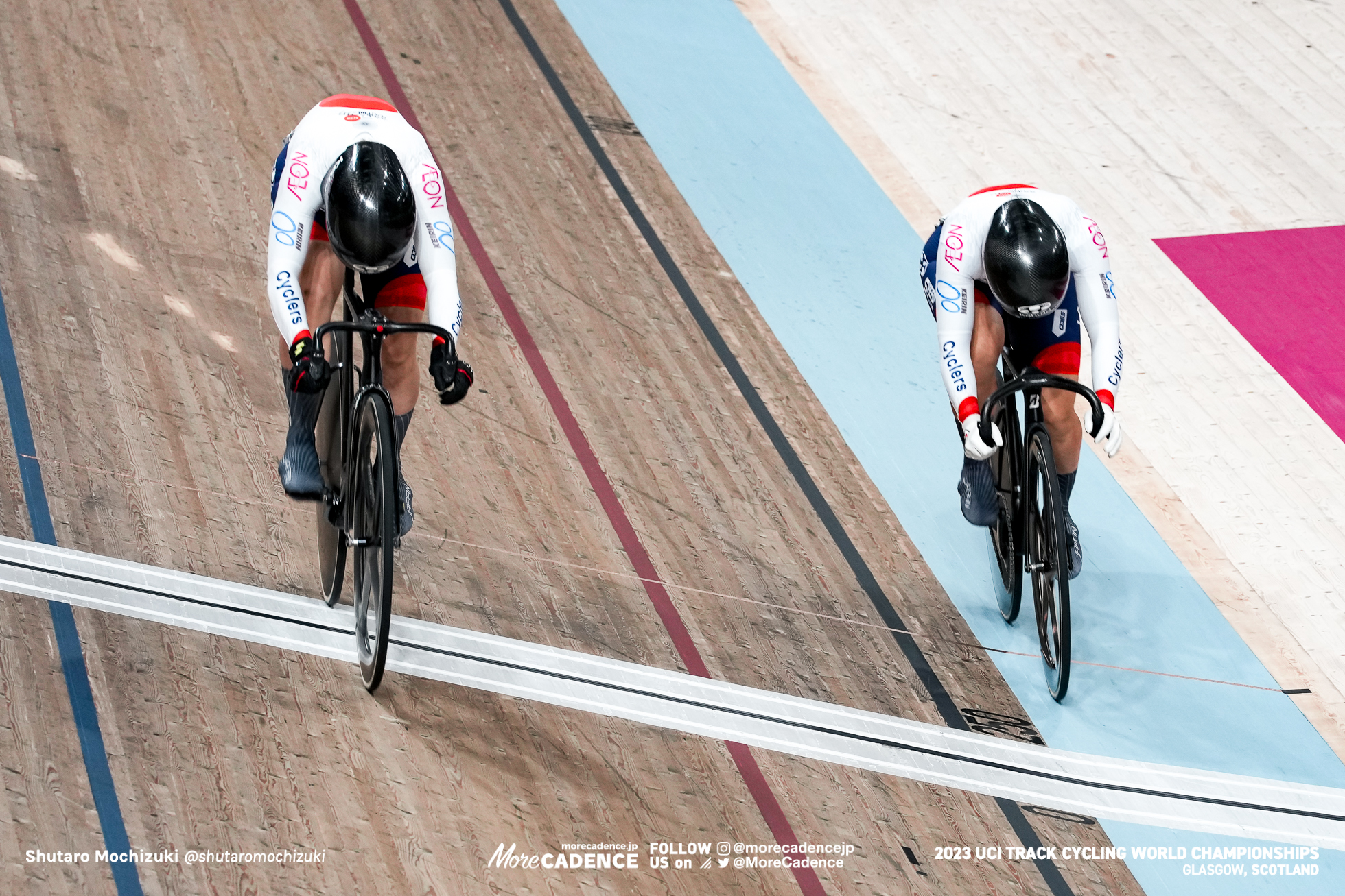 佐藤水菜, SATO Mina, JPN, 太田りゆ, OHTA Riyu, JPN, 女子スプリント 1回戦, WOMEN Elite Sprint 1/16 Finals, 2023世界選手権トラック グラスゴー, 2023 UCI CYCLING WORLD CHAMPIONSHIPS TRACK Glasgow, Great Britain