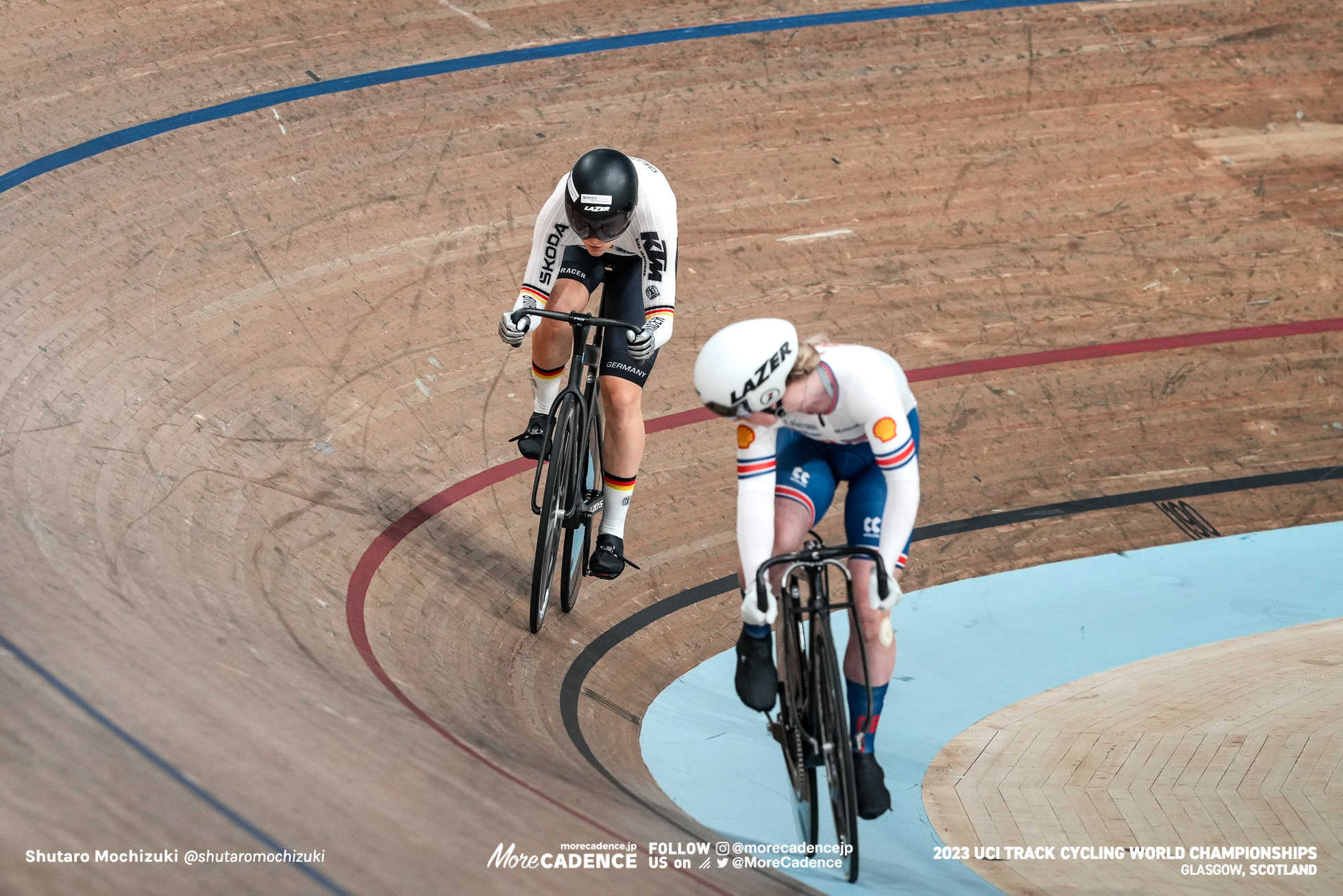 エマ・フィヌカン, FINUCANE Emma, GBR, リー ソフィー・フリードリッヒ, FRIEDRICH Lea Sophie, GER, 女子スプリント 決勝, WOMEN Elite Sprint Final for Gold, 2023世界選手権トラック グラスゴー, 2023 UCI CYCLING WORLD CHAMPIONSHIPS TRACK Glasgow, Great Britain