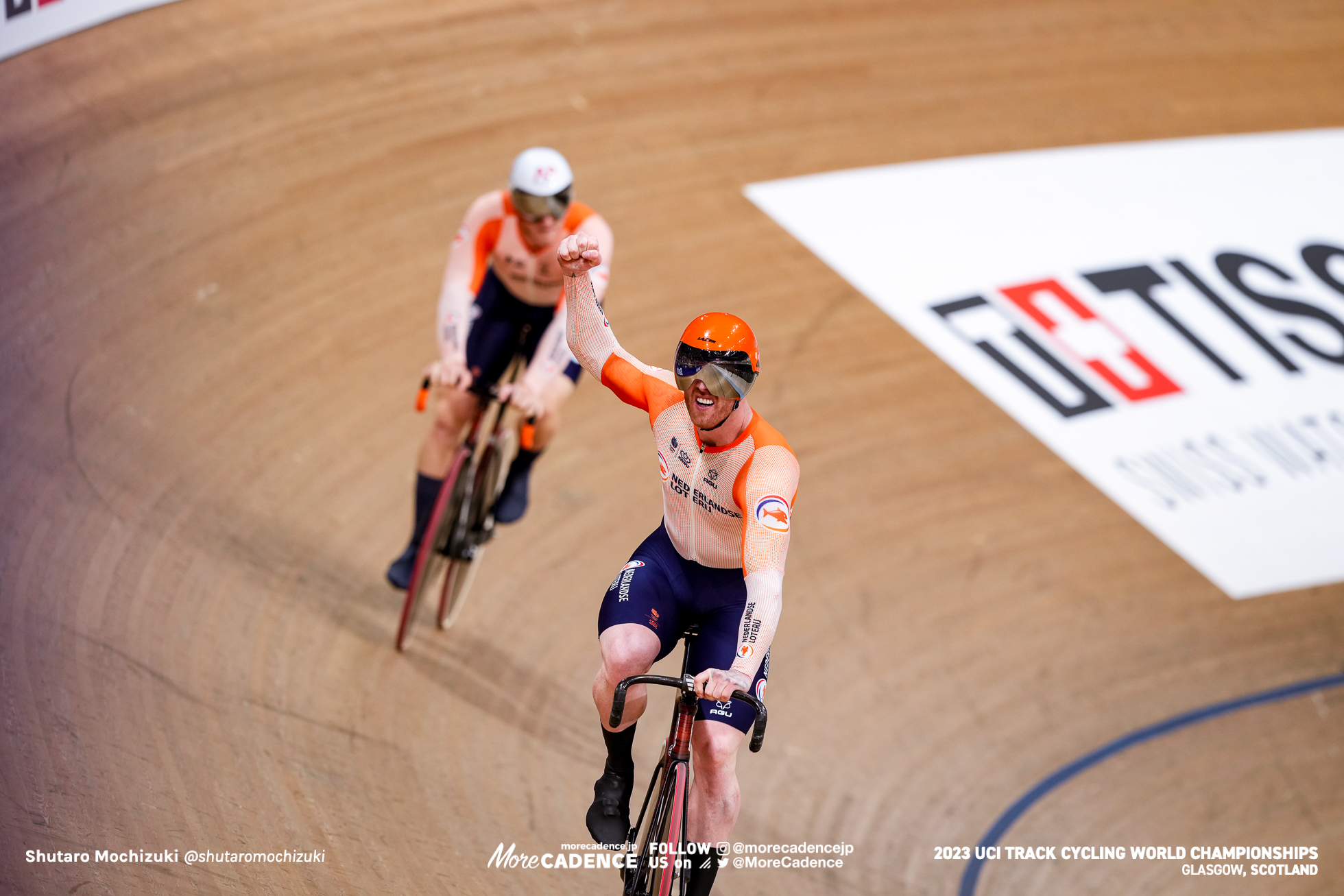 ロイ・バンデンバーグ, van den BERG Roy, ジェフリー・ホーフラント, HOOGLAND Jeffrey, NED, 男子チームスプリント 決勝, MEN Elite Team Sprint Final for Gold, 2023世界選手権トラック グラスゴー, 2023 UCI CYCLING WORLD CHAMPIONSHIPS TRACK Glasgow, Great Britain