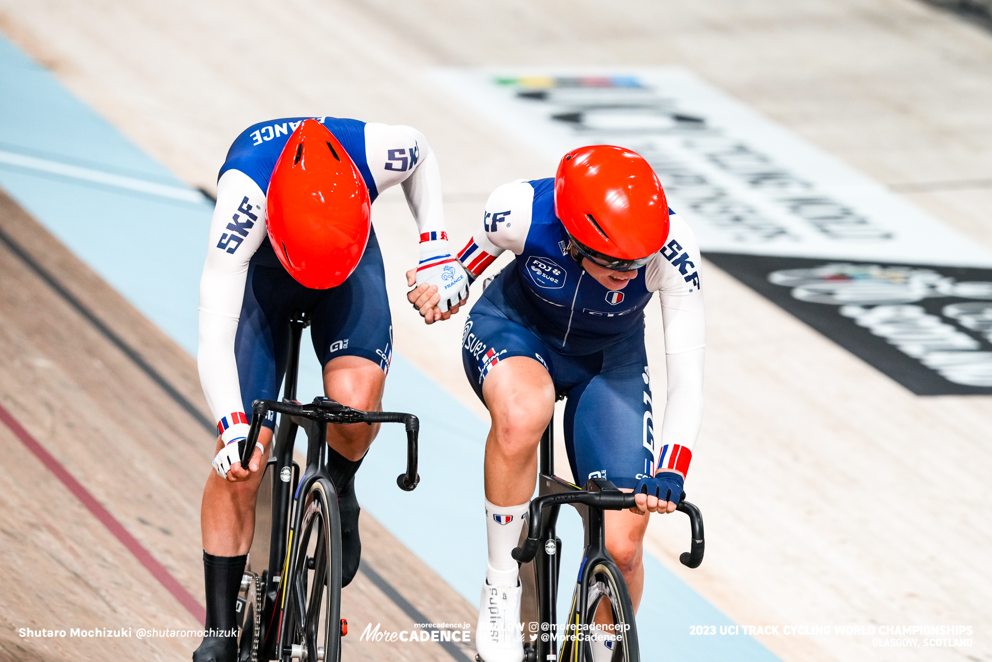 ヴィクトワール・ベルト, BERTEAU Victoire, クララ・コッポニ, COPPONI Clara, FRA, 女子マディソン, WOMEN Elite Madison, 2023世界選手権トラック グラスゴー, 2023 UCI CYCLING WORLD CHAMPIONSHIPS TRACK Glasgow, Great Britain