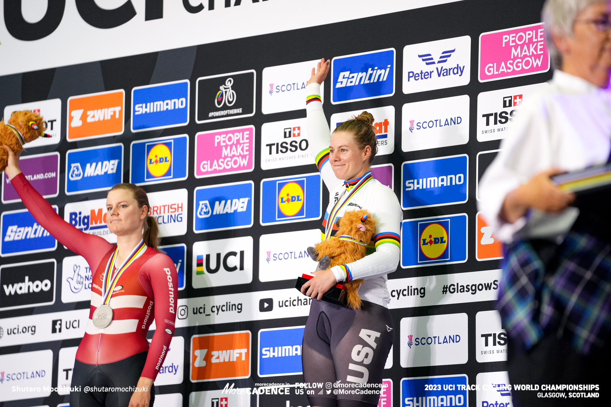 ジェニファー・バレンテ, VALENTE Jennifer, USA, アマリー・ディデリクセン, DIDERIKSEN Amalie, DEN, 女子オムニアム, WOMEN Elite Omnium, 2023世界選手権トラック グラスゴー, 2023 UCI CYCLING WORLD CHAMPIONSHIPS TRACK Glasgow, Great Britain