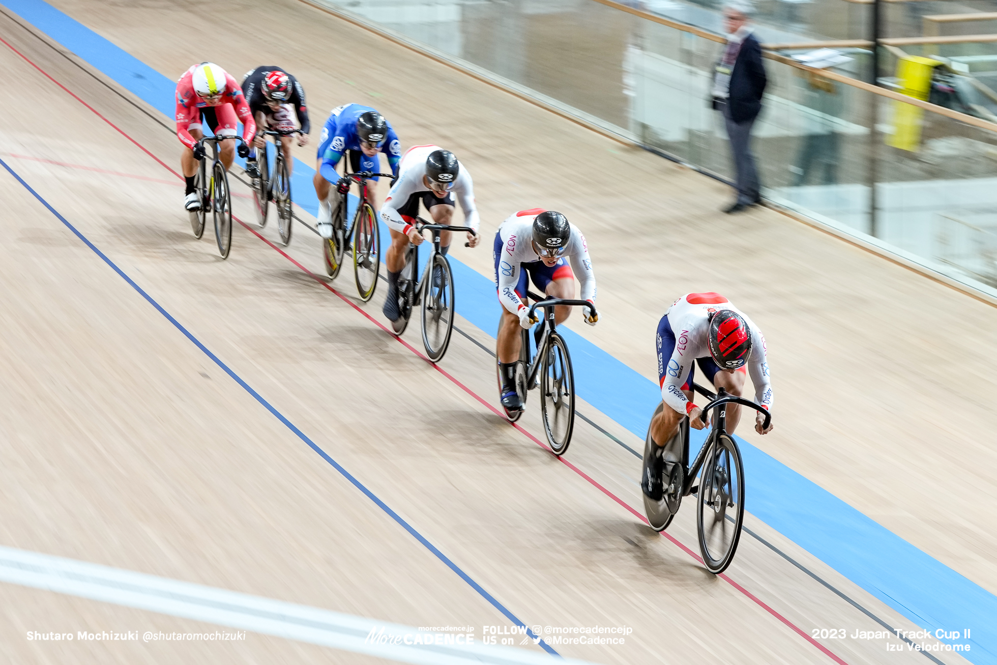 山﨑賢人（JPN）, 太田海也（RKD）, 中野慎詞（JPN）, 小原佑太（RKD）, 森田一郎（JIK）, ト・チュヘイ 龐焯熙 TO Cheuk hei（HKG）, Final 1-6, Men Elite Keirin, 2023 Japan Track Cup Ⅱ