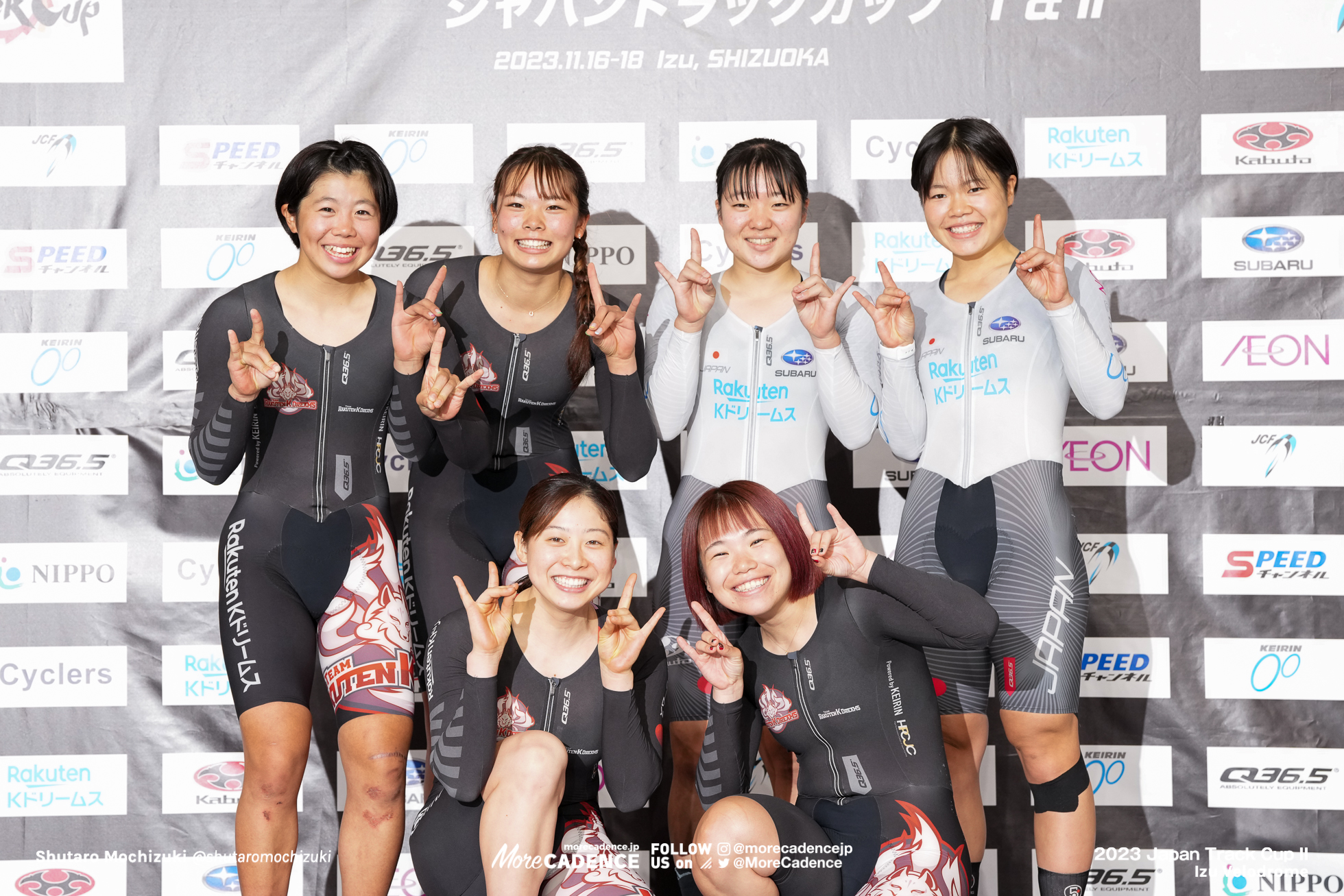 垣田真穂, 内野艶和（Team Rakuten K dreams 2）, 古山稀絵, 池田瑞紀（Team Rakuten K dreams 1）, 水谷彩奈, 岡本美咲（Hong Kong, China）, Women Elite Madison, 2023 Japan Track Cup Ⅱ