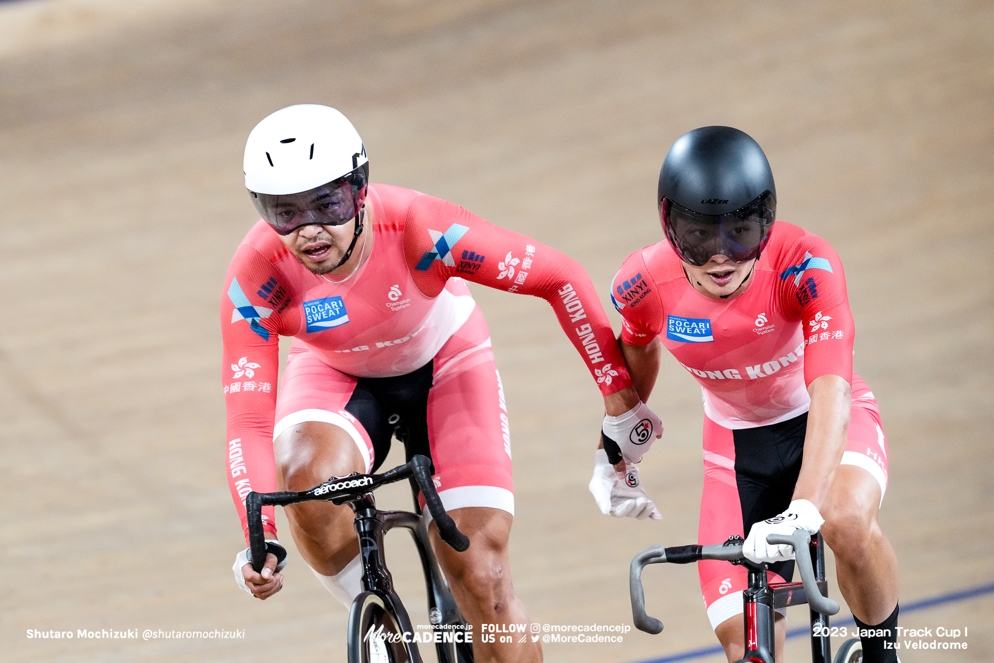 リャン・カーユー 梁嘉儒 LEUNG Ka Yu, チュ・ツンワイ CHU Tsun Wai, （Hong Kong, China）, Final, Men Elite Madison, 2023 Japan Track Cup Ⅰ