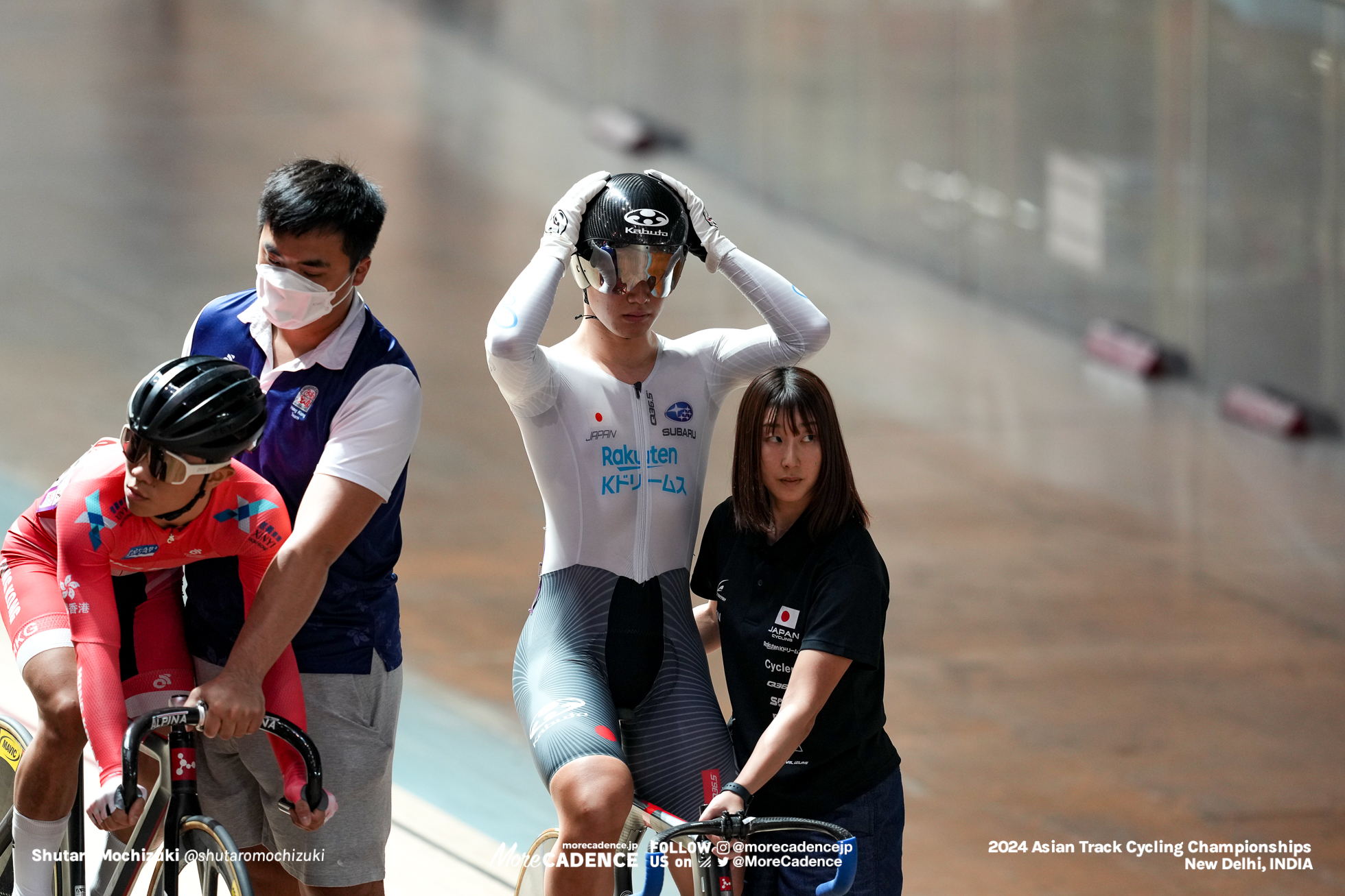 丸山留依, MARUYAMA Rui, 上野みなみ, JPN, 男子ジュニア ケイリン 1回戦, MEN'S Junior Keirin 1st Round, 2024アジア選手権トラック, 2024 ASIAN TRACK CYCLING CHAMPIONSHIPS, New Delhi, India