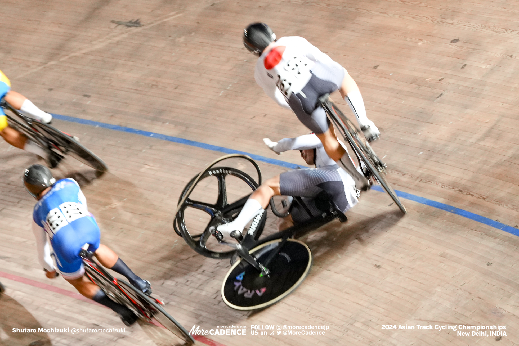 丸山留依, MARUYAMA Rui, JPN, 髙橋奏多, TAKAHASHI Kanata, JPN, 男子ジュニア ケイリン 決勝 1-6, MEN'S Junior Keirin Final 1-6, 2024アジア選手権トラック, 2024 ASIAN TRACK CYCLING CHAMPIONSHIPS, New Delhi, India