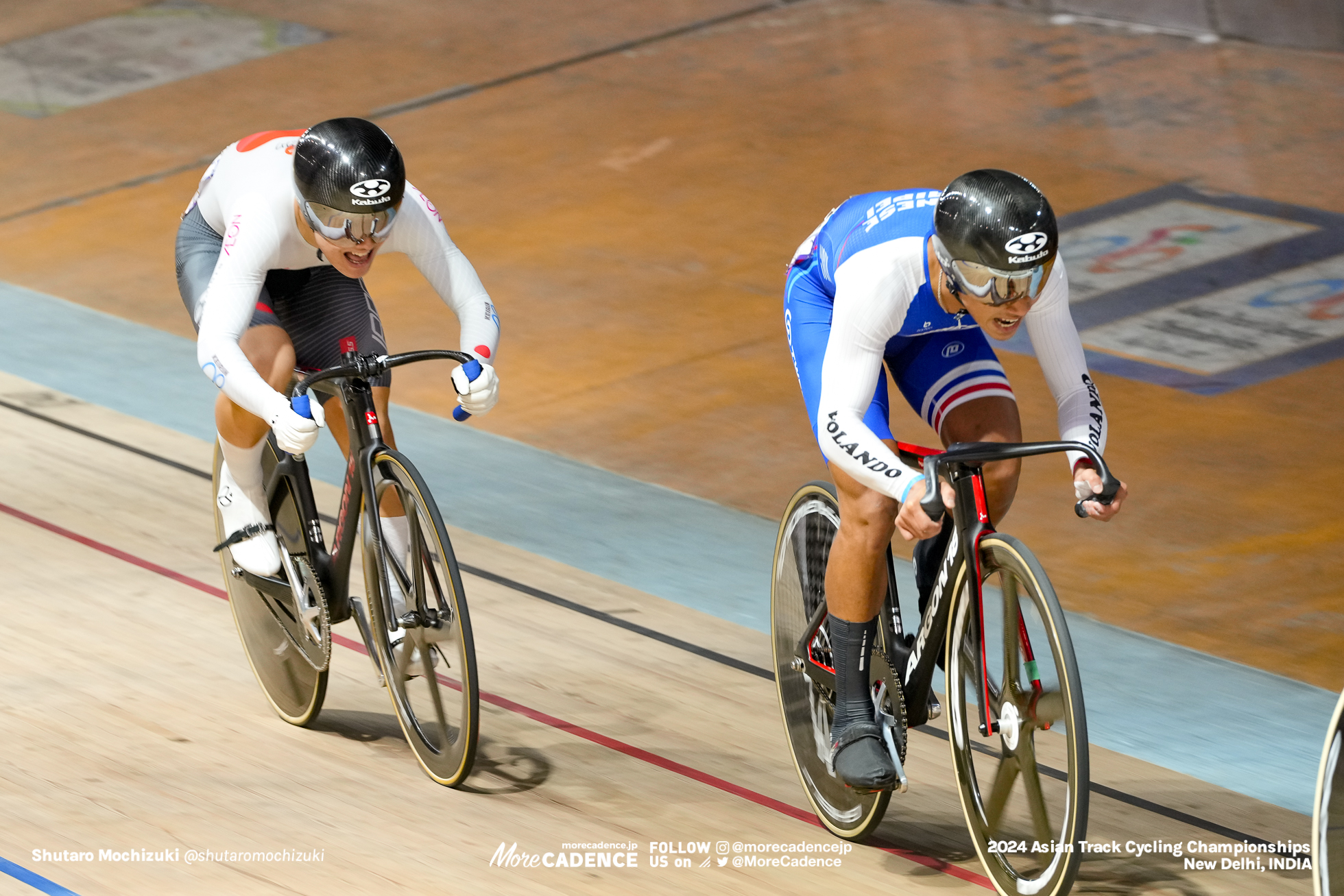 丸山留依, MARUYAMA Rui, JPN, チュウ・シンウェイ, CHIU Hsin Wei, TPE, 男子ジュニア ケイリン 決勝 1-6, MEN'S Junior Keirin Final 1-6, 2024アジア選手権トラック, 2024 ASIAN TRACK CYCLING CHAMPIONSHIPS, New Delhi, India