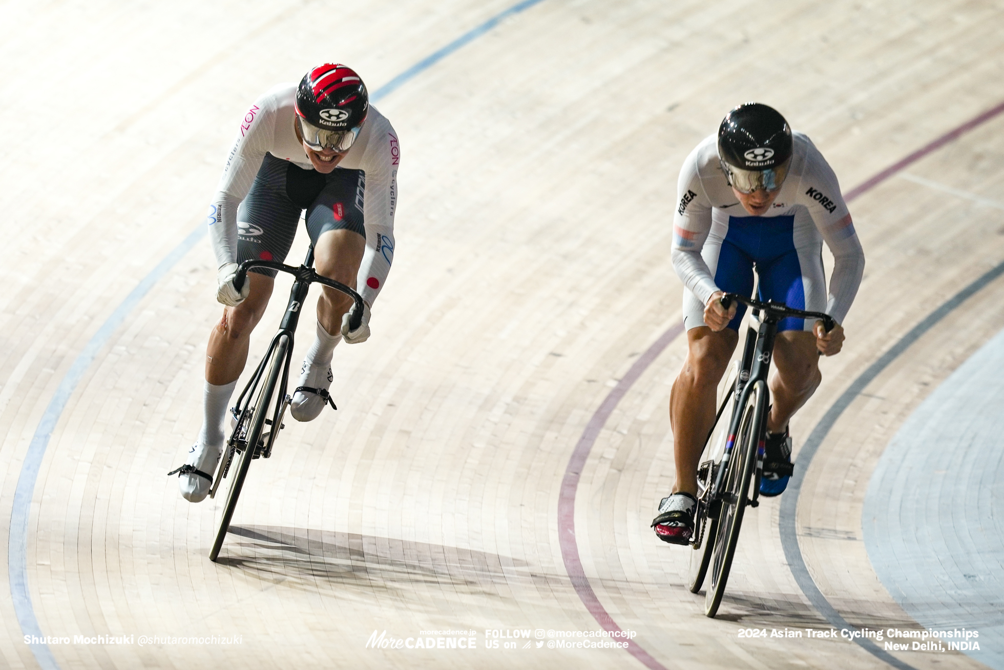 髙橋奏多, TAKAHASHI Kanata, JPN, パク・ジュンソン, PARK Junseon, KOR, 男子ジュニア スプリント 決勝, MEN'S Junior Sprint Final for Gold, 2024アジア選手権トラック, 2024 ASIAN TRACK CYCLING CHAMPIONSHIPS, New Delhi, India