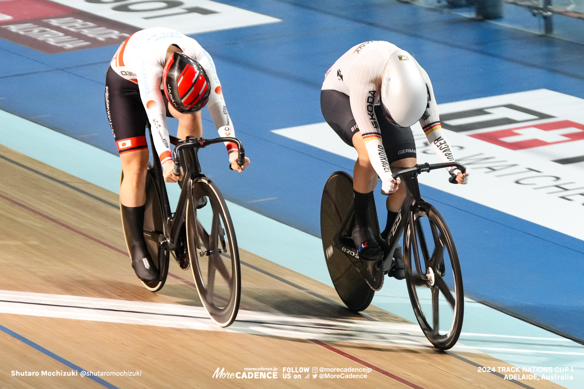 エマ・ヒンツェ, HINZE Emma, GER, 佐藤水菜, SATO Mina, JPN, 女子スプリント 決勝, WOMEN'S Sprint Final for Gold, 2024トラックネーションズカップ アデレード, 2024 UCI TRACK NATIONS CUP Adelaide, Australia