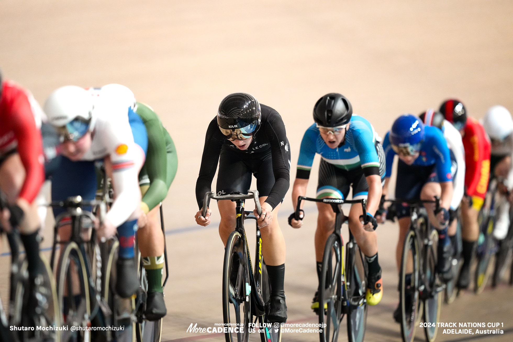 アリー・ウォラストン, WOLLASTON Ally, NZL, マーガリータ・ミシュリーナ, MISYURINA Margarita, UZB, 女子オムニアム ポイントレース, WOMEN'S Omnium Points Race, 2024トラックネーションズカップ アデレード, 2024 UCI TRACK NATIONS CUP Adelaide, Australia