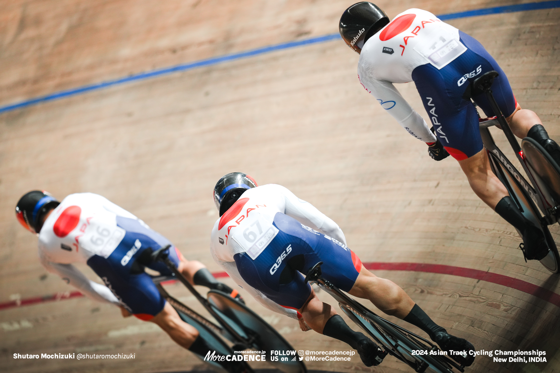 小原佑太, OBARA Yuta, 中石湊, NAKAISHI Minato, 山﨑賢人, YAMASAKI Kento, JPN, 男子チームスプリント 予選, MEN'S Team Sprint Qualification, 2024アジア選手権トラック, 2024 ASIAN TRACK CYCLING CHAMPIONSHIPS, New Delhi, India