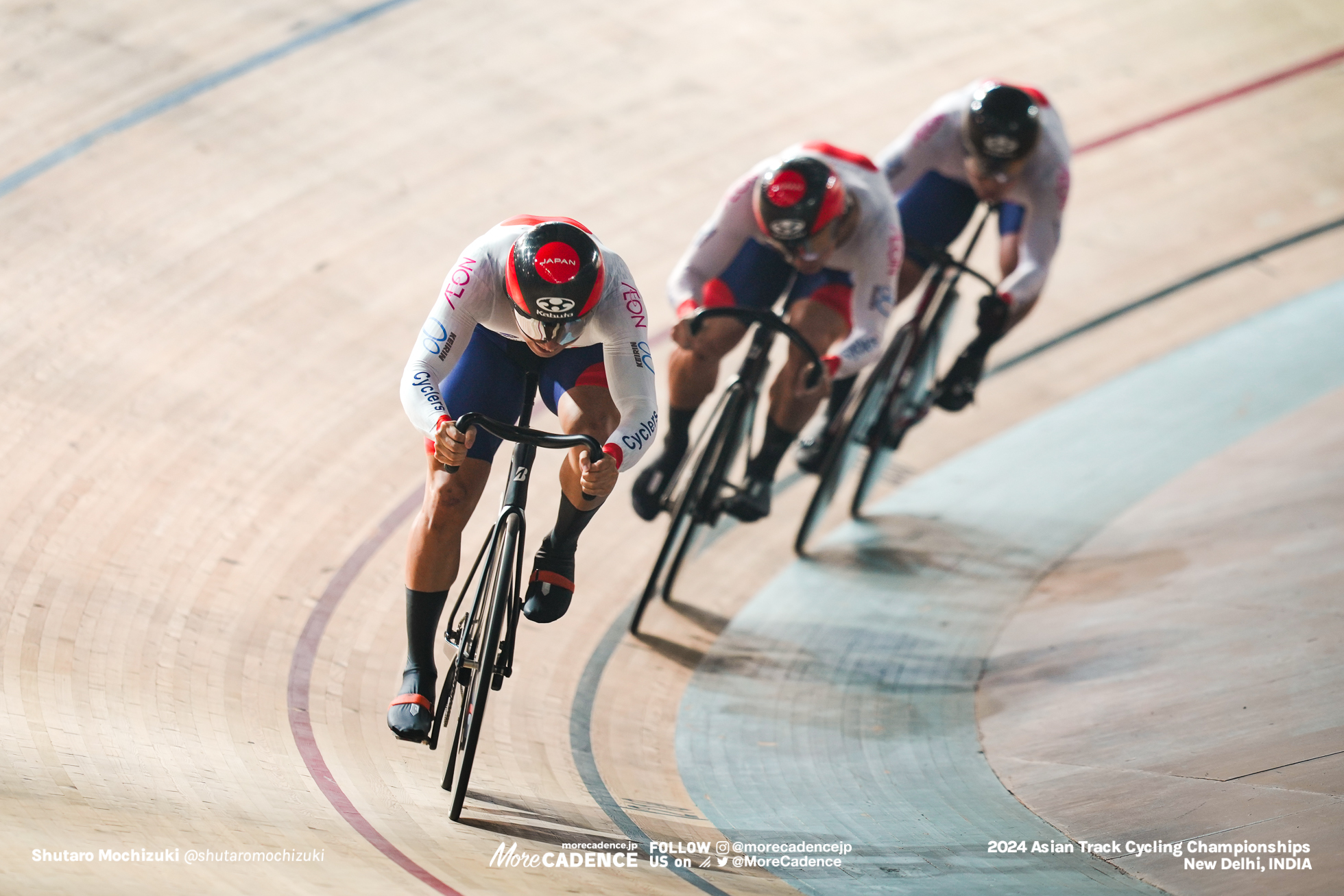 小原佑太, OBARA Yuta, 中石湊, NAKAISHI Minato, 山﨑賢人, YAMASAKI Kento, JPN, 男子チームスプリント 予選, MEN'S Team Sprint Qualification, 2024アジア選手権トラック, 2024 ASIAN TRACK CYCLING CHAMPIONSHIPS, New Delhi, India