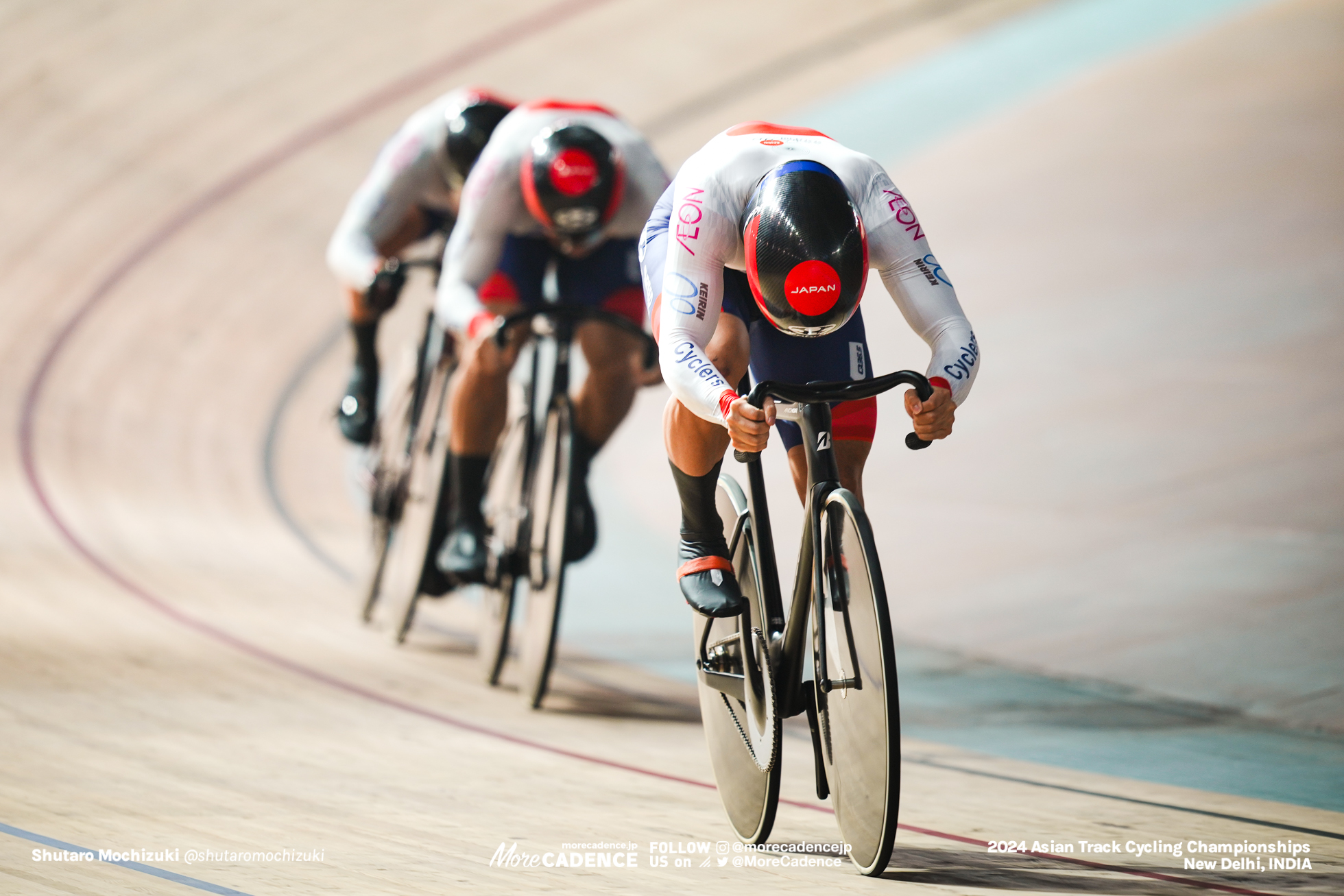 小原佑太, OBARA Yuta, 中石湊, NAKAISHI Minato, 山﨑賢人, YAMASAKI Kento, JPN, 男子チームスプリント 予選, MEN'S Team Sprint Qualification, 2024アジア選手権トラック, 2024 ASIAN TRACK CYCLING CHAMPIONSHIPS, New Delhi, India