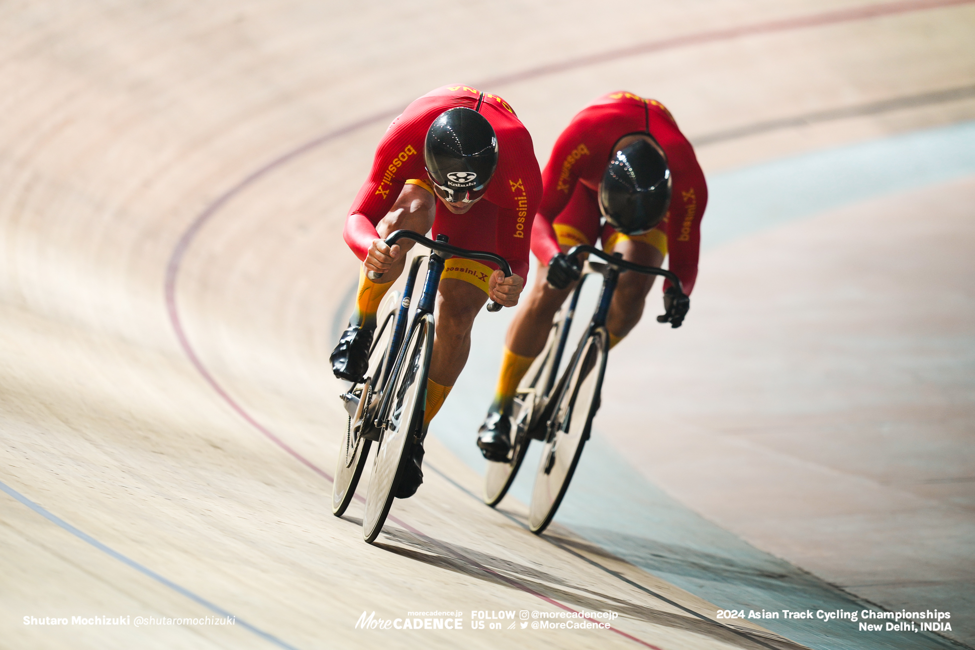 ジン・シーハン, JIN Zhiheng, リ・チーウェイ, LI Zhiwei, リュウ・クワン, LIU Kuan, CHN, 男子チームスプリント 予選, MEN'S Team Sprint Qualification, 2024アジア選手権トラック, 2024 ASIAN TRACK CYCLING CHAMPIONSHIPS, New Delhi, India