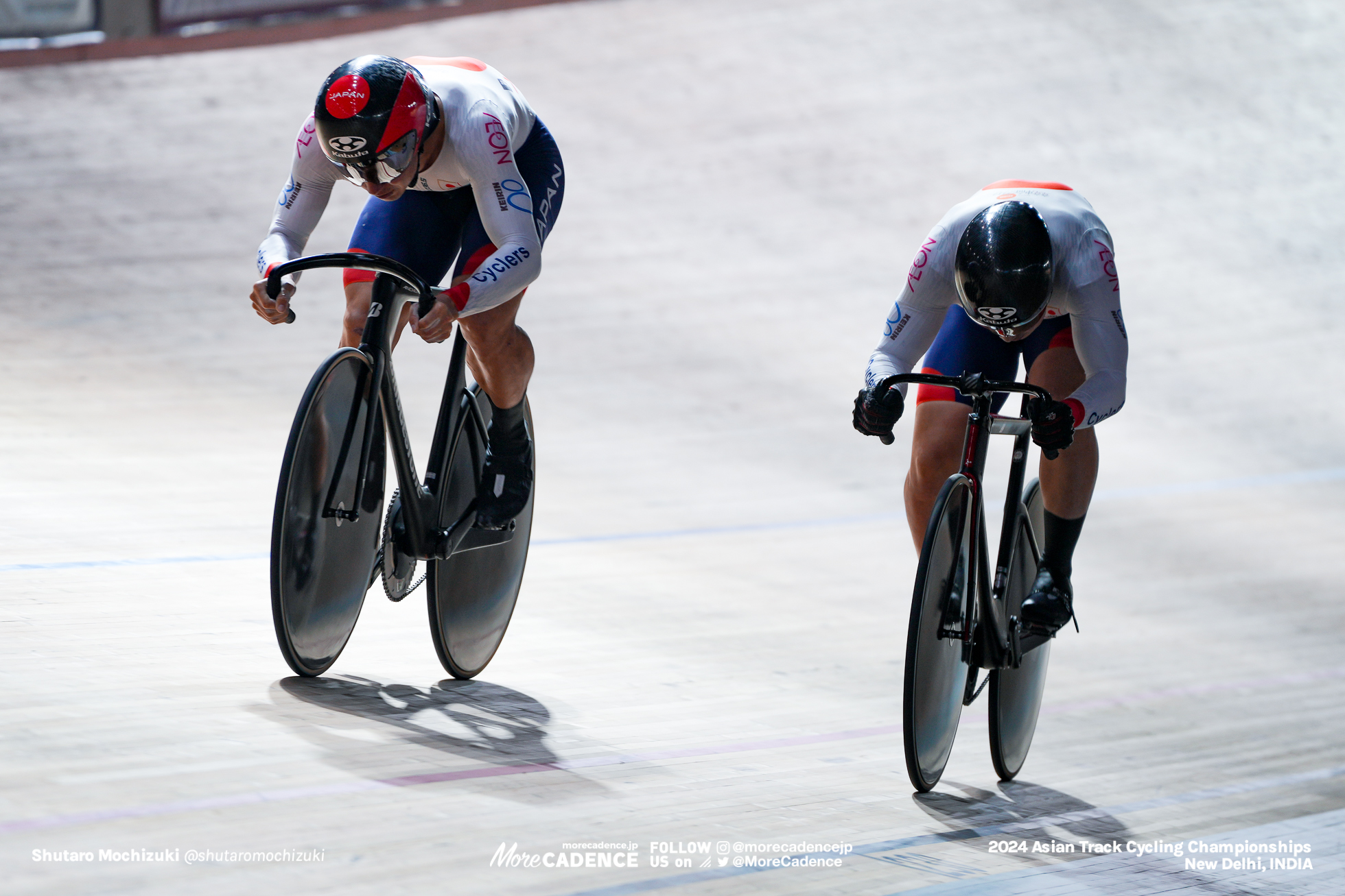 中石湊, NAKAISHI Minato, 山﨑賢人, YAMASAKI Kento, JPN, 男子チームスプリント 決勝, MEN'S Team Sprint Final for Gold, 2024アジア選手権トラック, 2024 ASIAN TRACK CYCLING CHAMPIONSHIPS, New Delhi, India