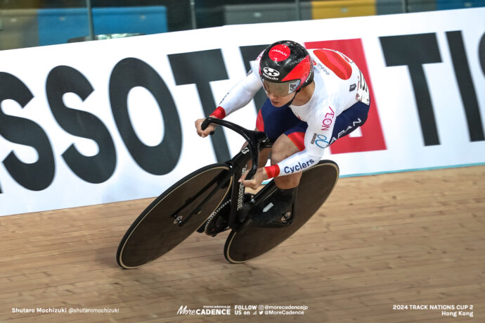 山﨑賢人, YAMASAKI Kento, JPN, 男子スプリント 予選, MEN'S Sprint Qualification 200mFTT, 2024トラックネーションズカップ 香港, 2024 UCI TRACK NATIONS CUP Hong Kong