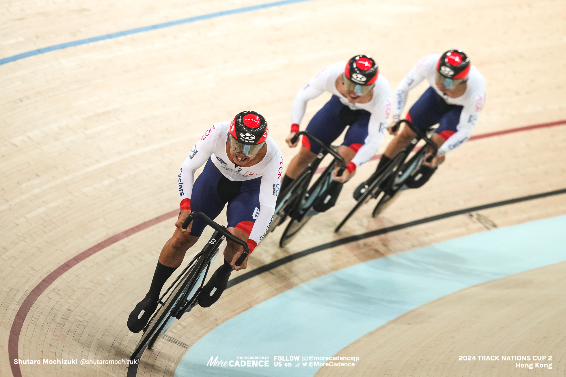 長迫吉拓, NAGASAKO Yoshitaku, 太田海也, OTA Kaiya, 小原佑太, OBARA Yuta, JPN, 男子チームスプリント 予選, MEN'S Team Sprint Qualification, 2024トラックネーションズカップ 香港, 2024 UCI TRACK NATIONS CUP Hong Kong