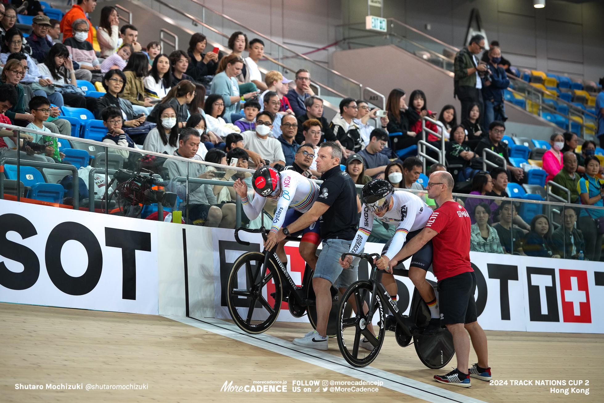 小原佑太, OBARA Yuta, JPN, マキシミリアン・ドルンバッハ, DORNBACH Maximilian, GER, 男子スプリント 1回戦, MEN'S Sprint 1st Round, 2024トラックネーションズカップ 香港, 2024 UCI TRACK NATIONS CUP Hong Kong