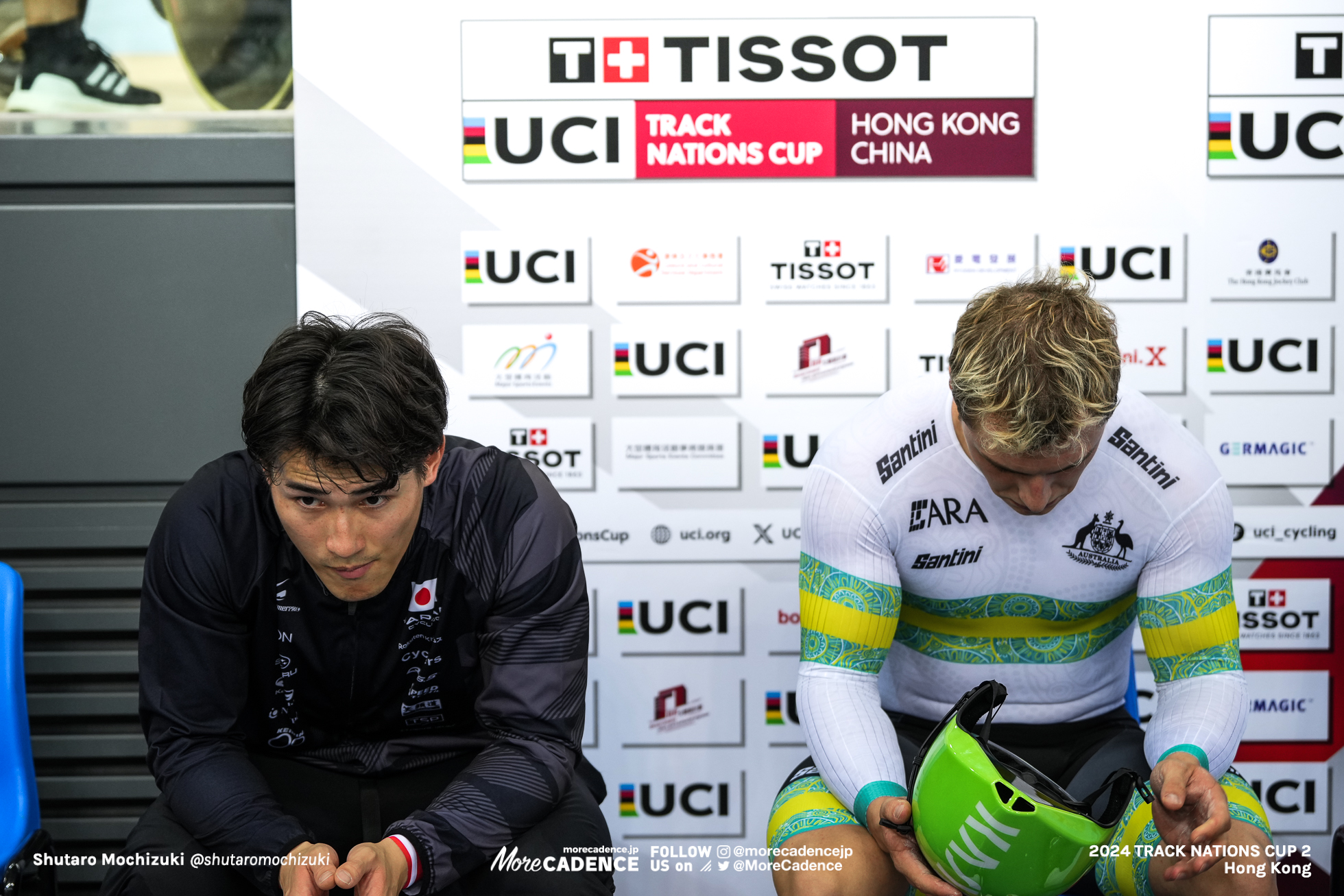 マシュー・リチャードソン, RICHARDSON Matthew, AUS, 太田海也, OTA Kaiya, JPN, 男子スプリント 2回戦, MEN'S Sprint 2nd Round, 2024トラックネーションズカップ 香港, 2024 UCI TRACK NATIONS CUP Hong Kong