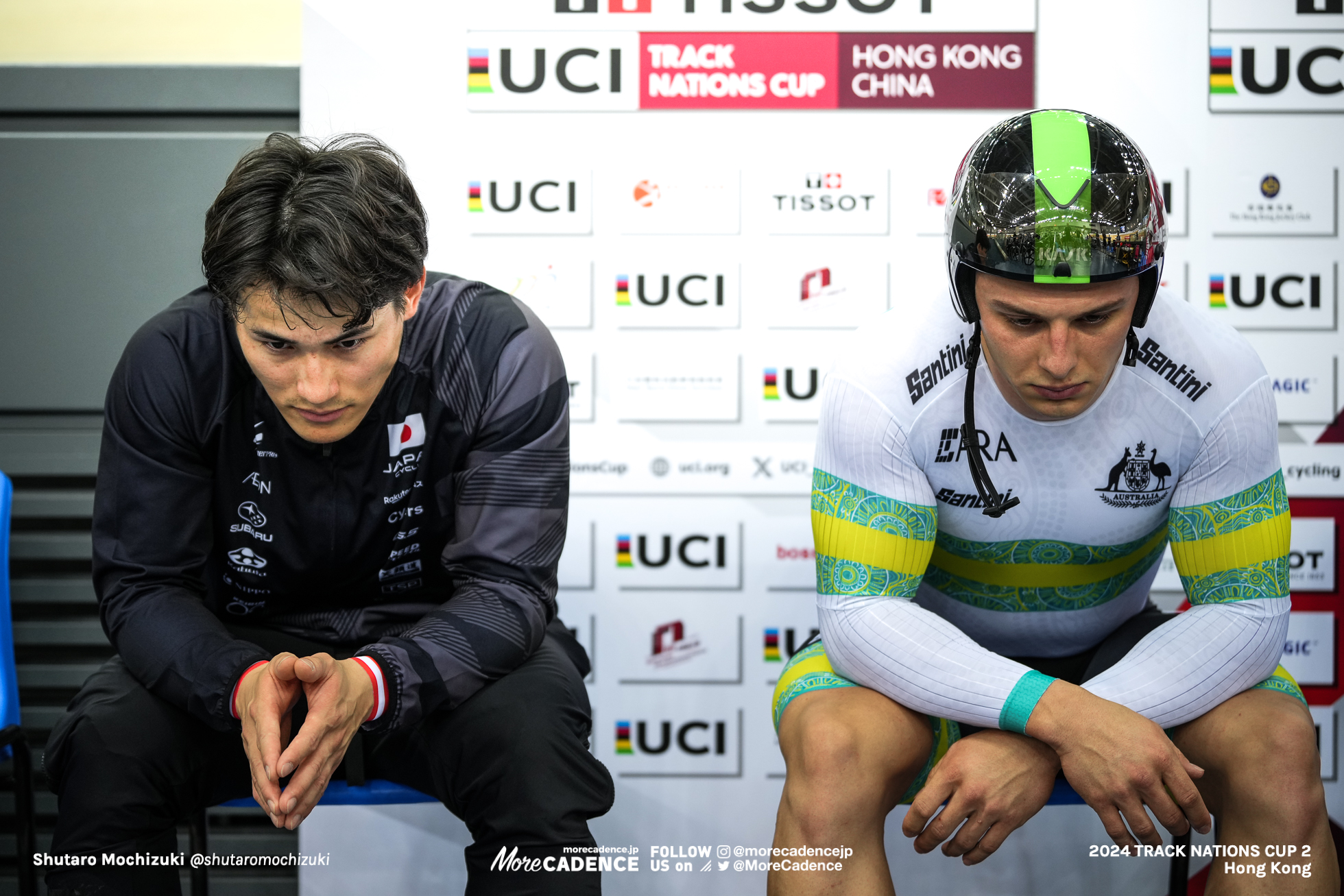 マシュー・リチャードソン, RICHARDSON Matthew, AUS, 太田海也, OTA Kaiya, JPN, 男子スプリント 2回戦, MEN'S Sprint 2nd Round, 2024トラックネーションズカップ 香港, 2024 UCI TRACK NATIONS CUP Hong Kong