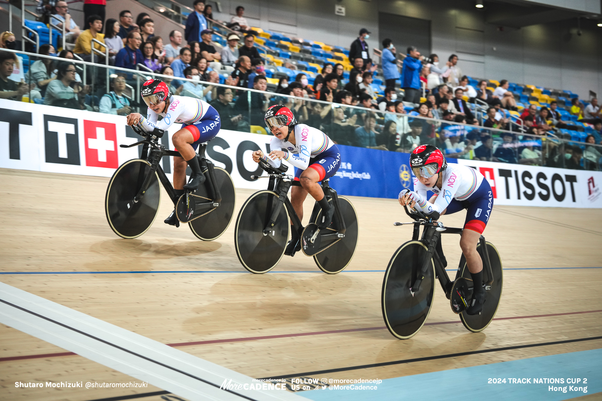 池田瑞紀, IKEDA Mizuki, 内野艶和, UCHINO Tsuyaka, 垣田真穂, KAKITA Maho, JPN, 女子チームパシュート 3位決定戦, WOMEN'S Team Pursuit Final for Bronze, 2024トラックネーションズカップ 香港, 2024 UCI TRACK NATIONS CUP Hong Kong